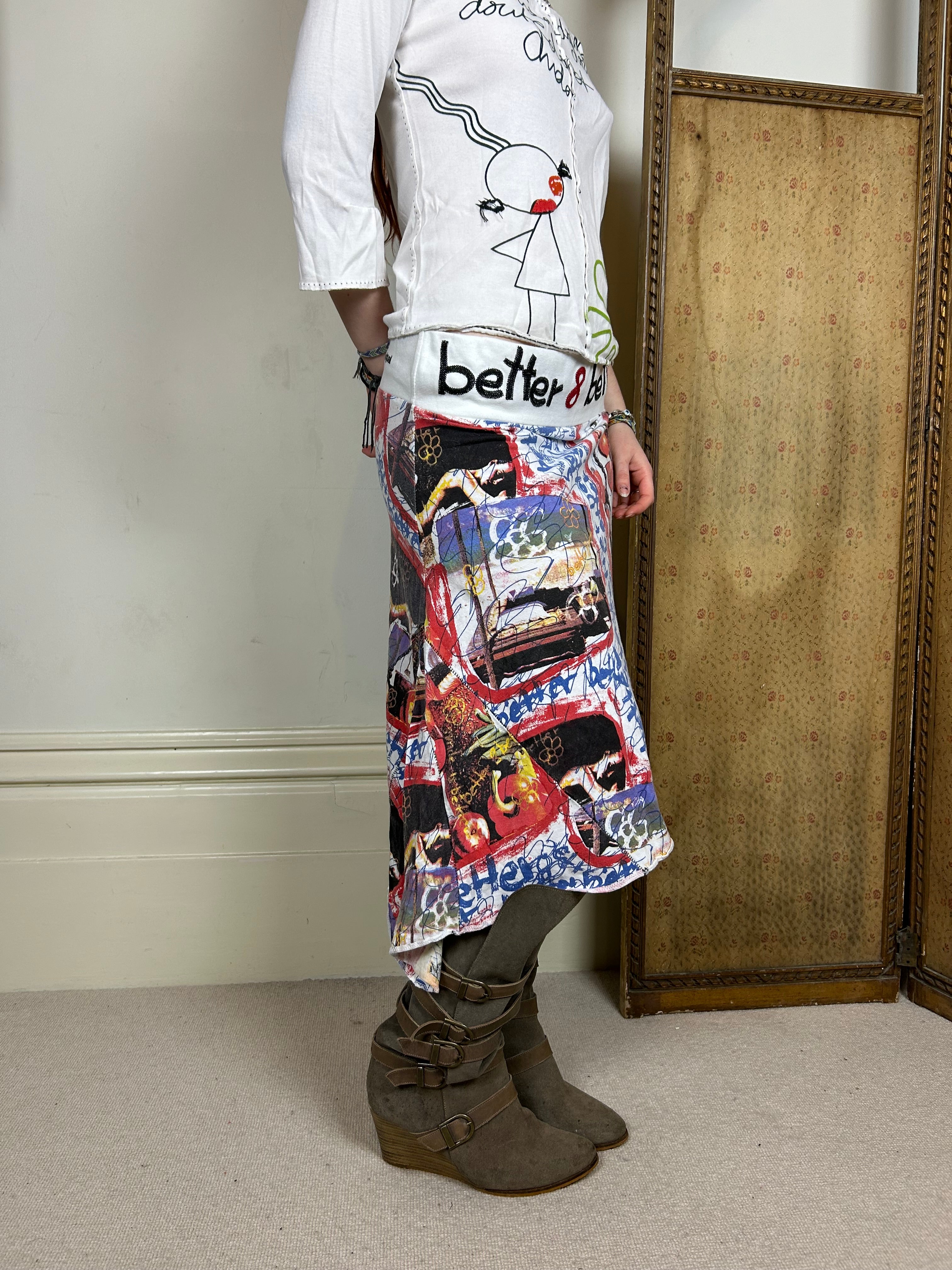 Desigual graphic skirt