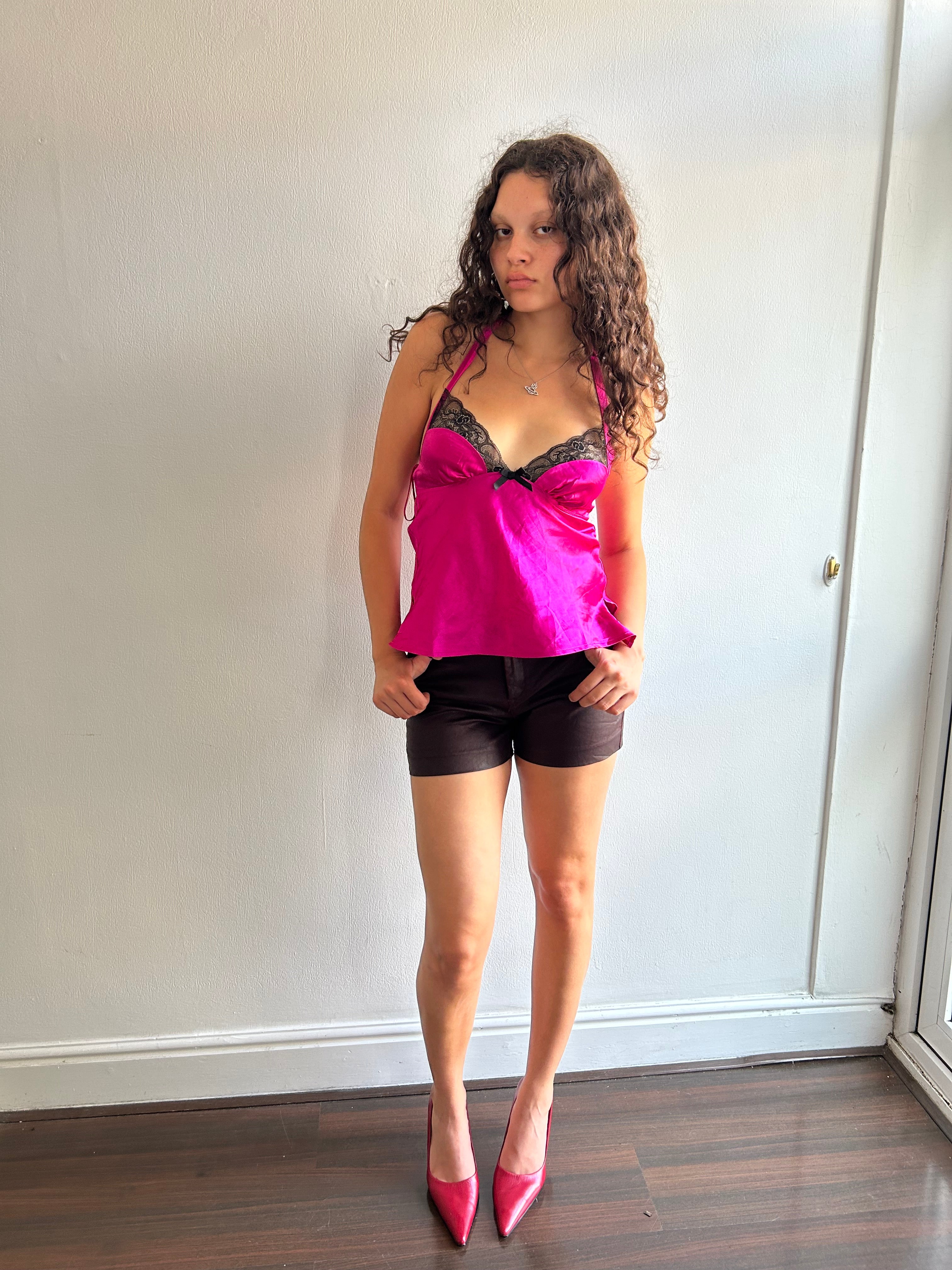 Cop Copine Burgundy Shorts