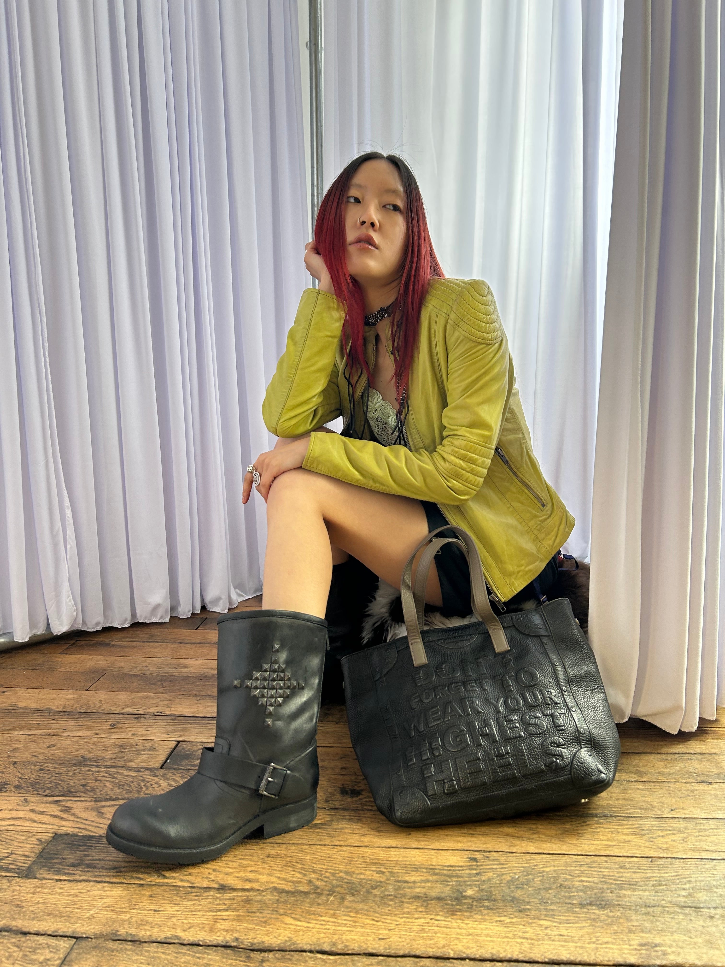 Black Leather Handbag