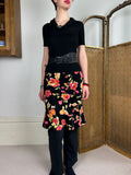 Floral midi skirt