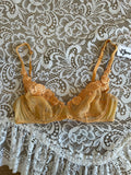 Vintage Peach Lace Bra