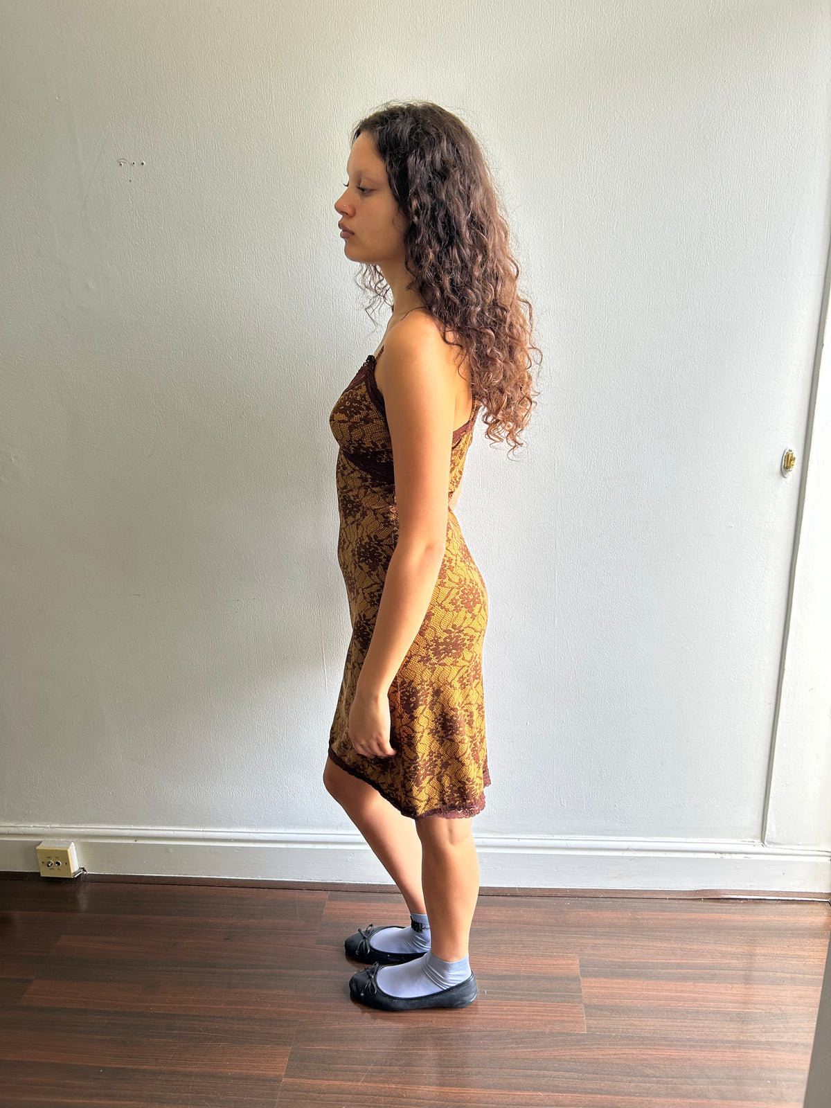 Lace Print Dress