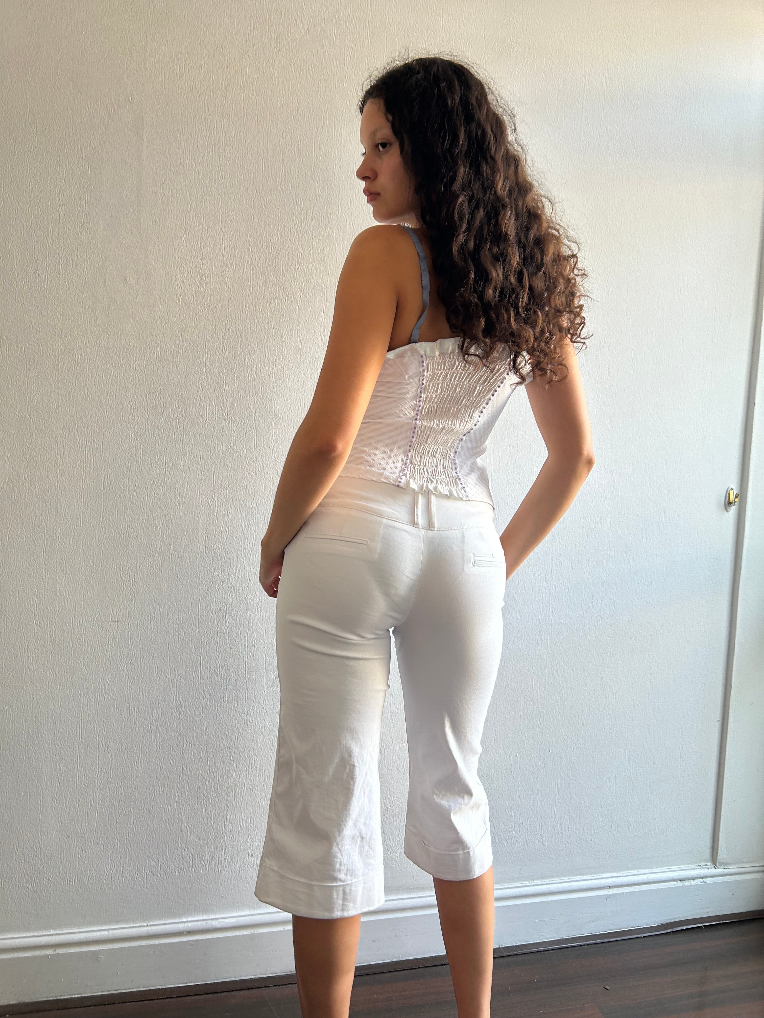 White Jane Norman Capris