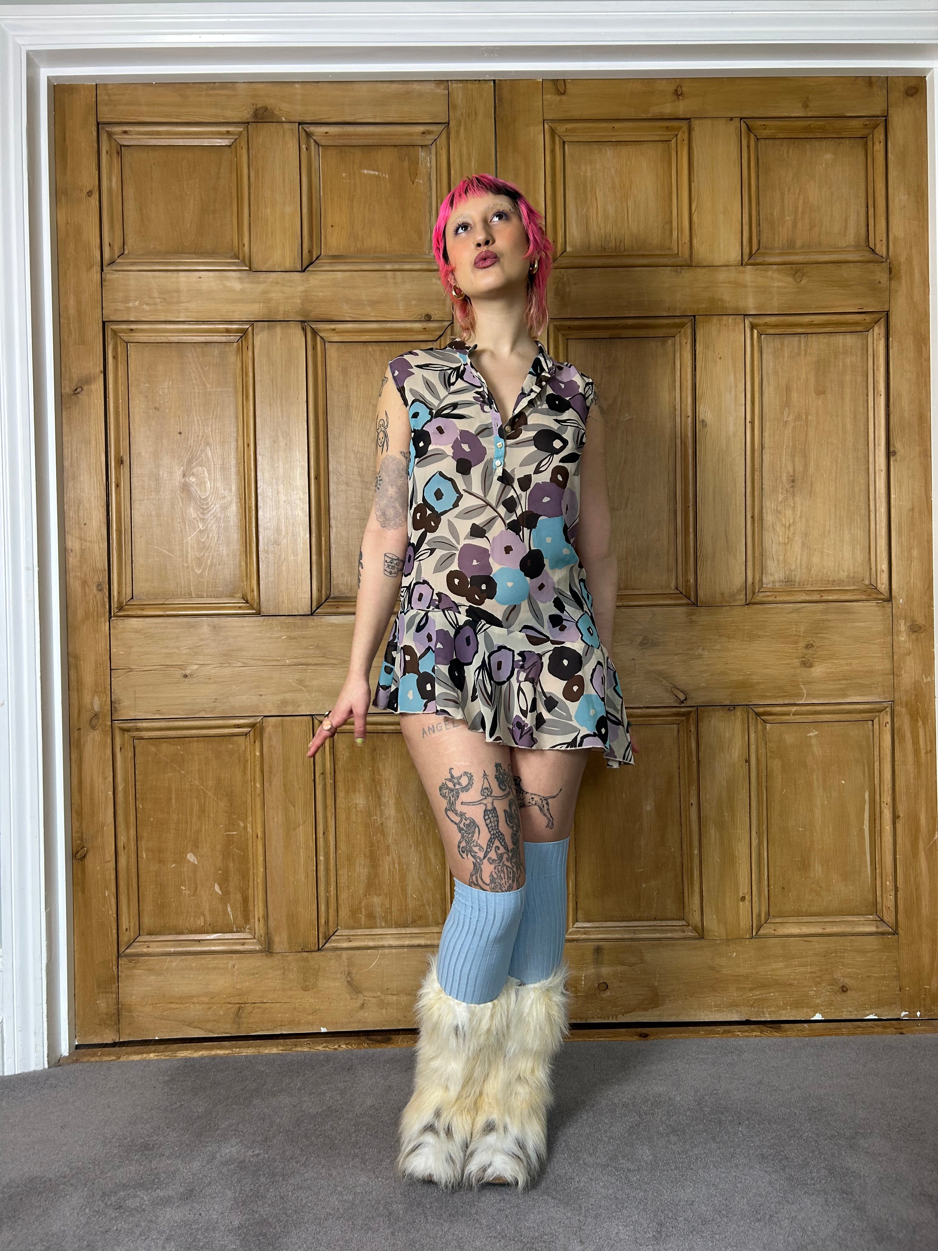 Floral Asymmetrical Dress