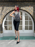 Black Leather 'All Saints' Capris
