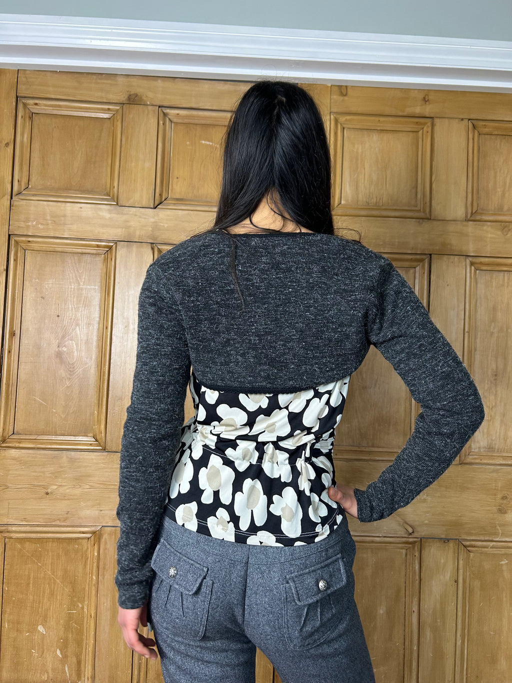 Dark grey bolero