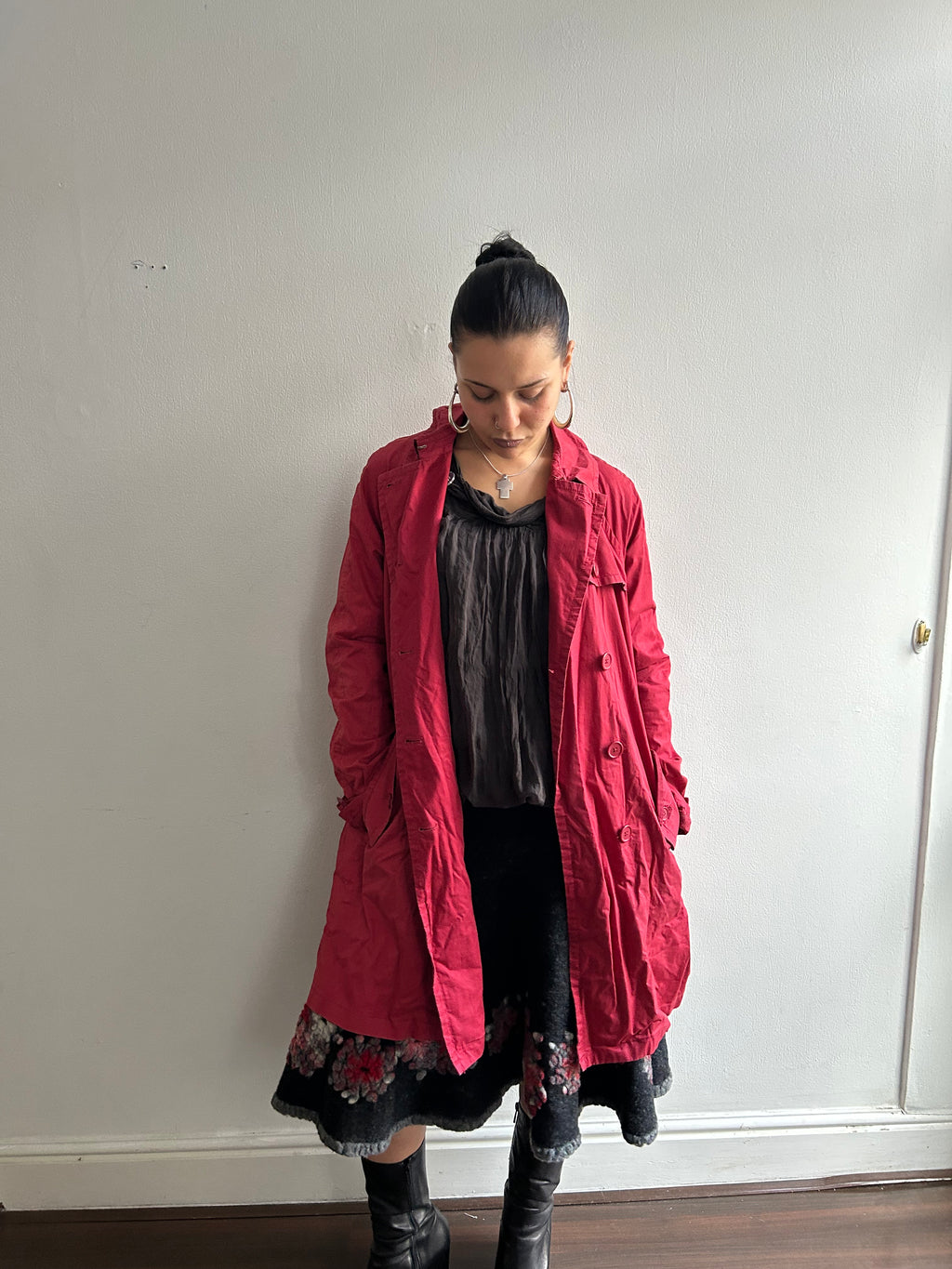 Gorgeous red peacoat