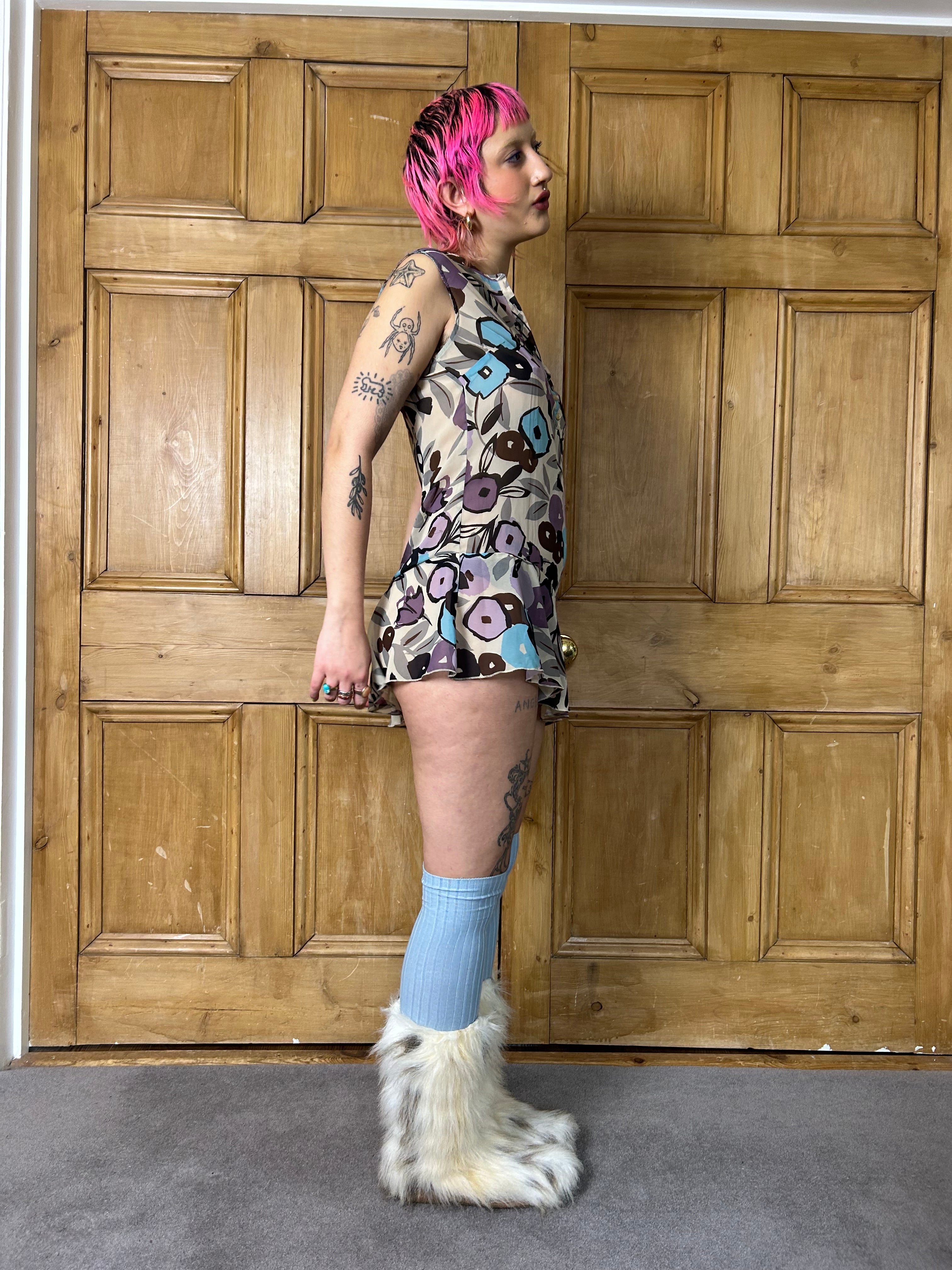 Floral Asymmetrical Dress