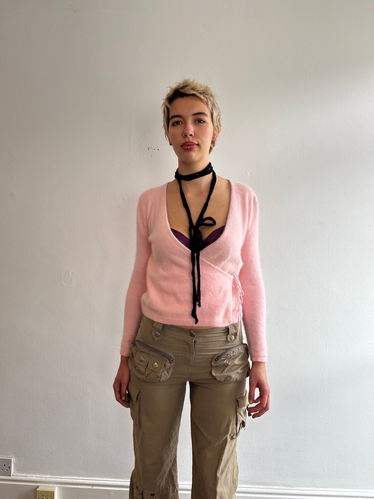 Baby Pink Ballet Wrap Top