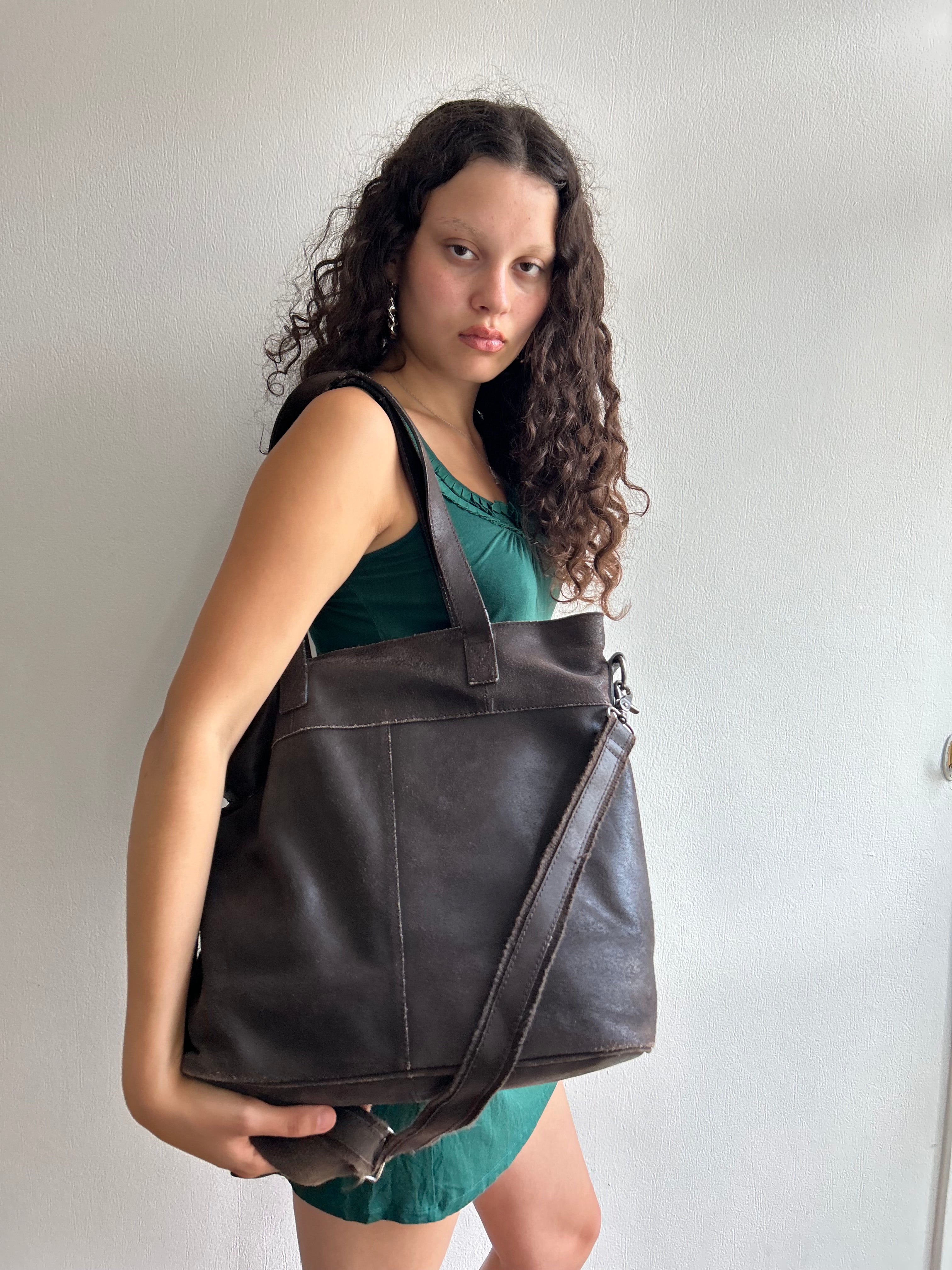 Brown Leather Handbag