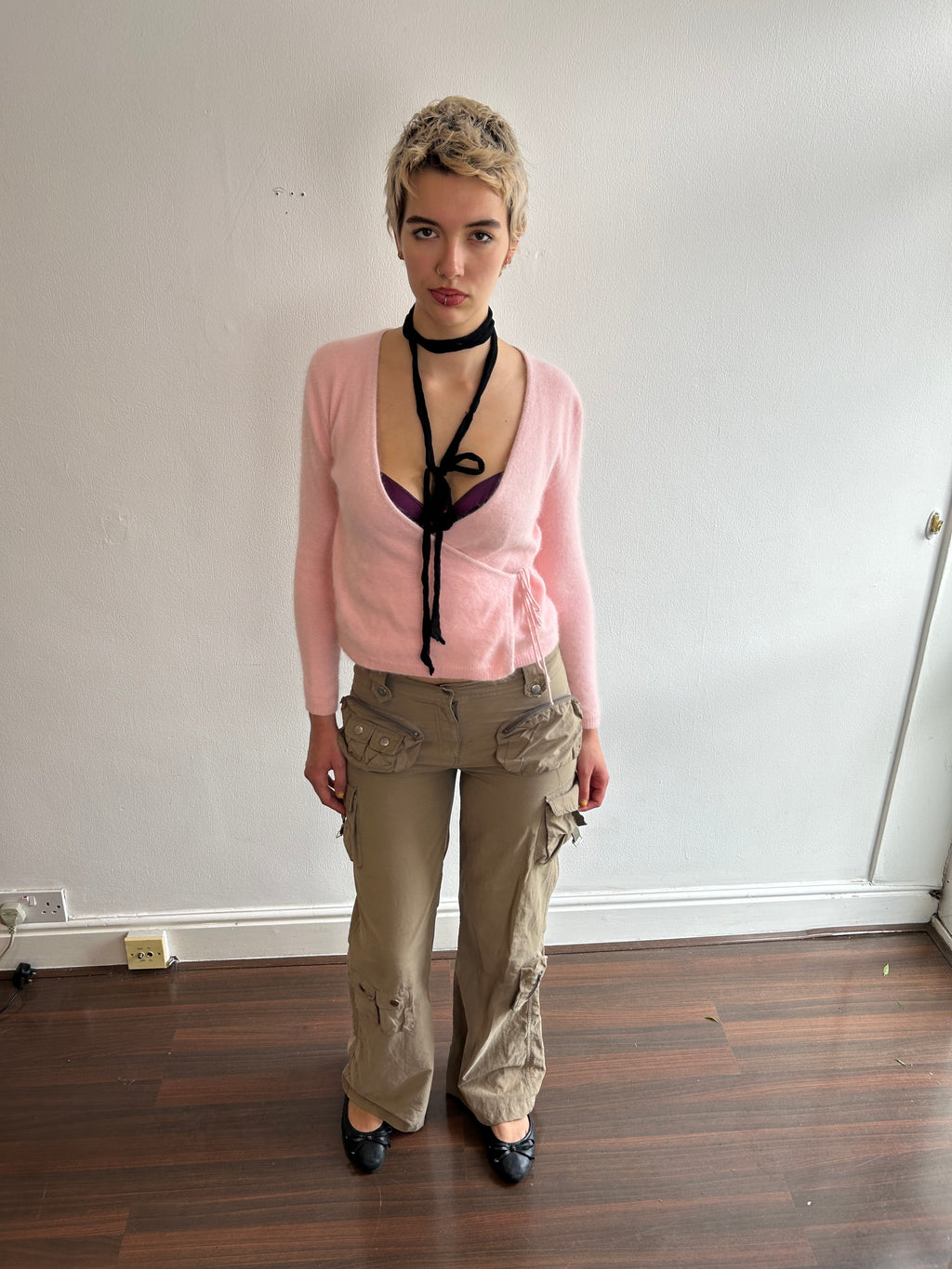 Baby Pink Ballet Wrap Top