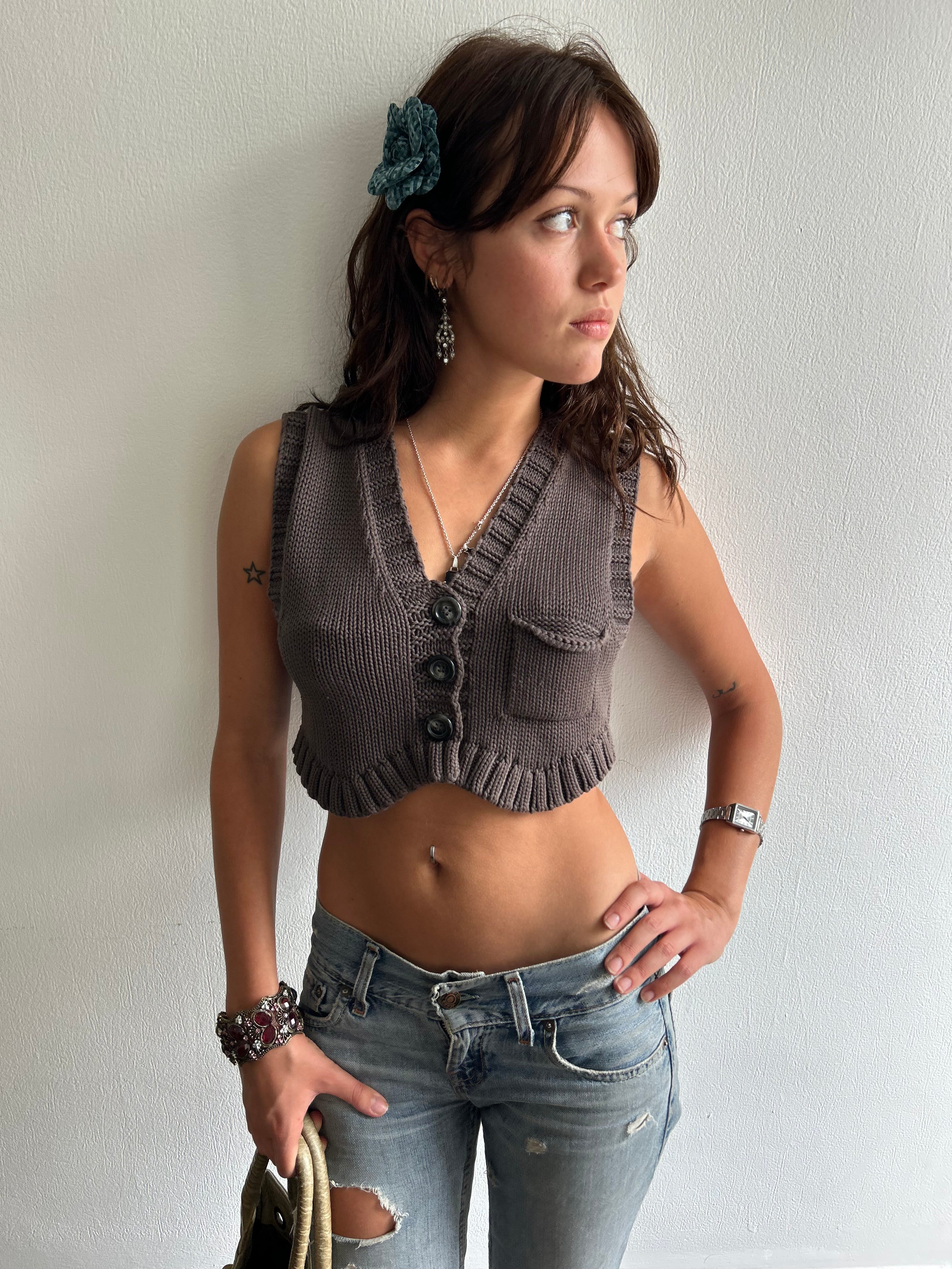 Cop Copine Knit Crop Top