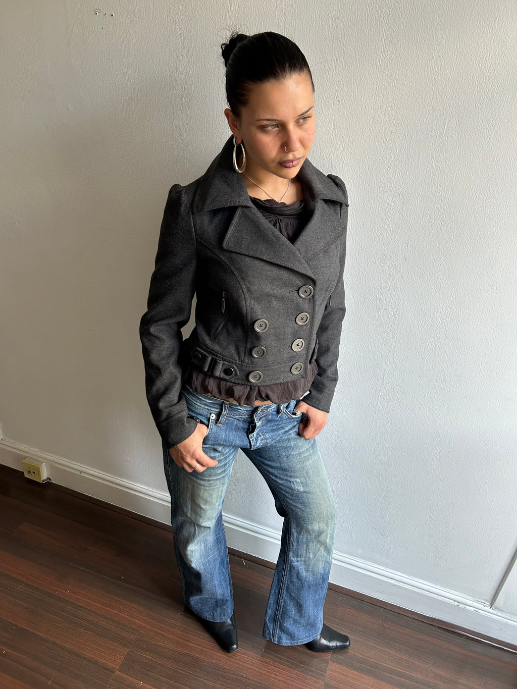 Tom Wolfe Cropped Double Breasted Jacket