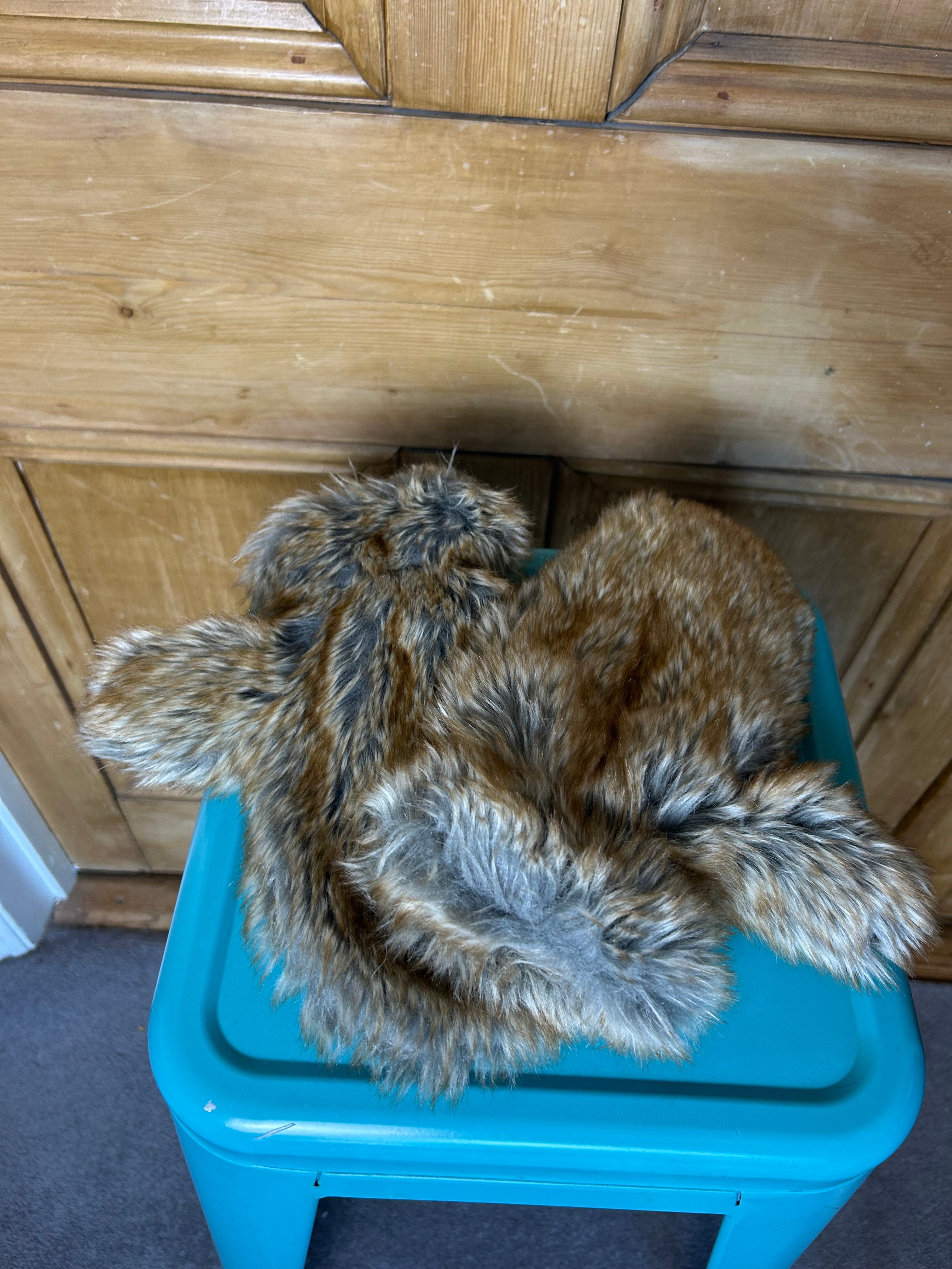 Iconic furry mittens