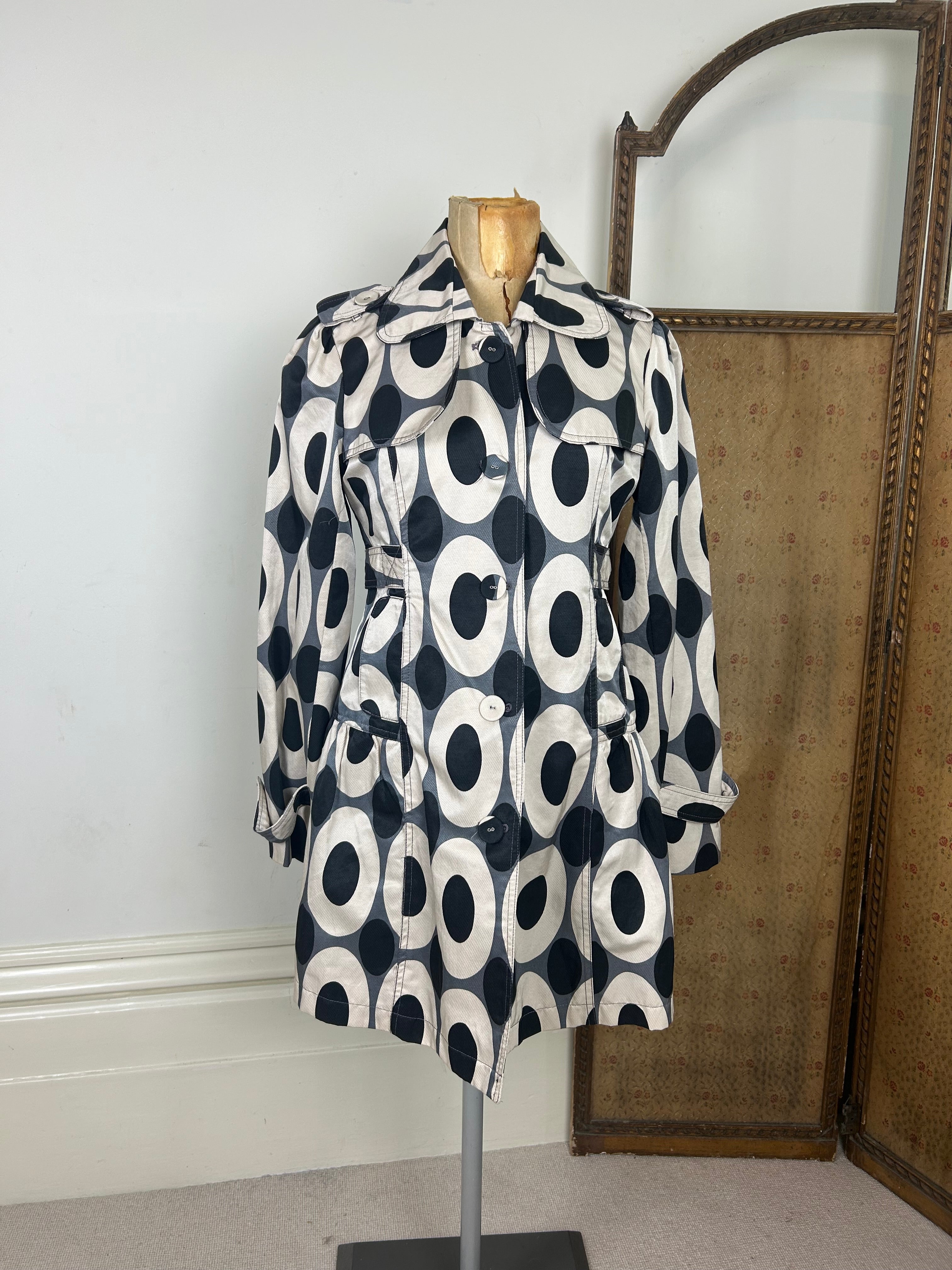 Geometric peacoat dress
