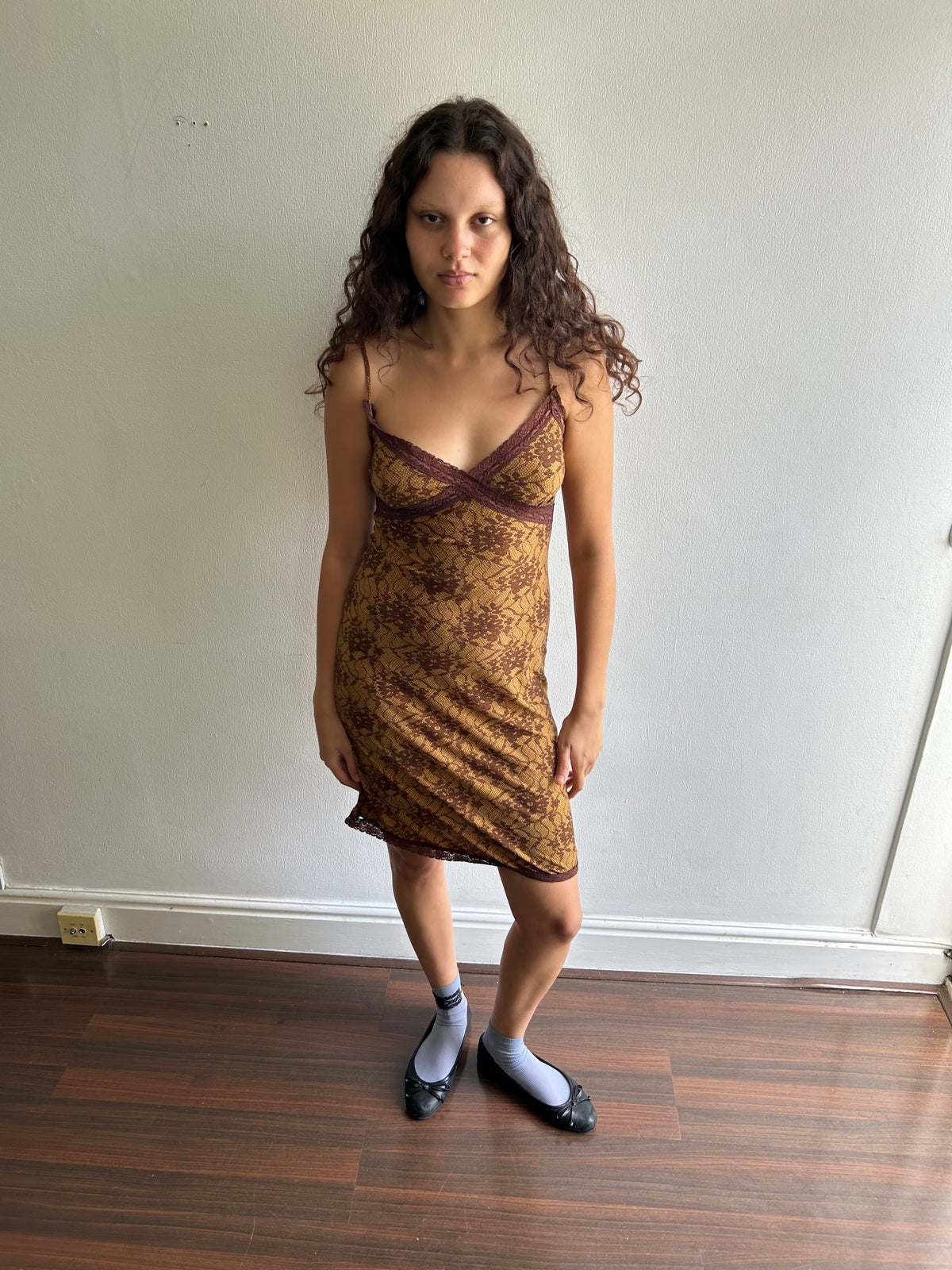 Lace Print Dress