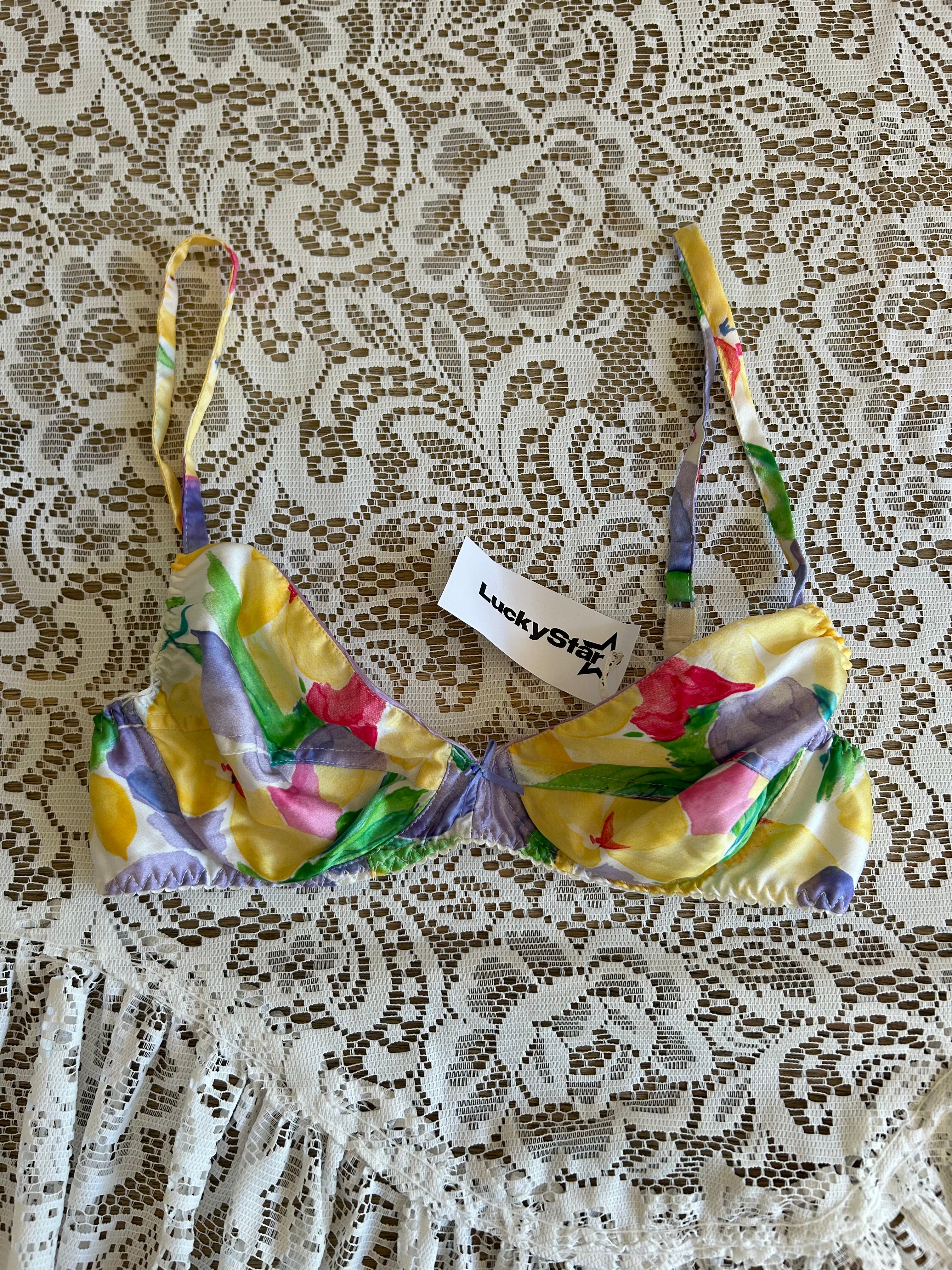 Vintage 80s Fruity Bra