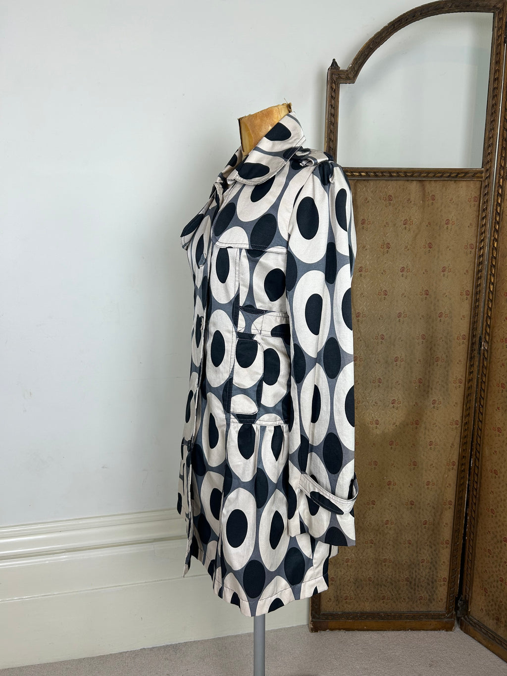 Geometric peacoat dress