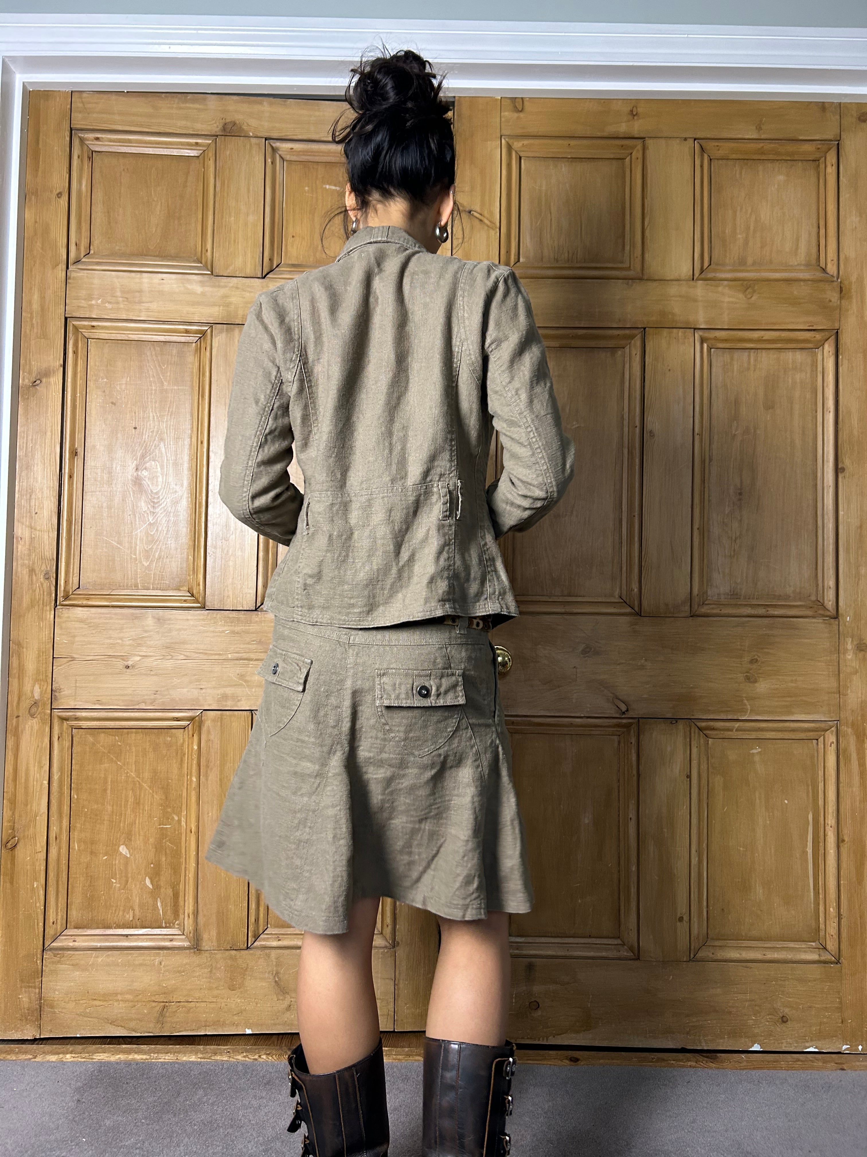 Earth Tone Linen Two Piece