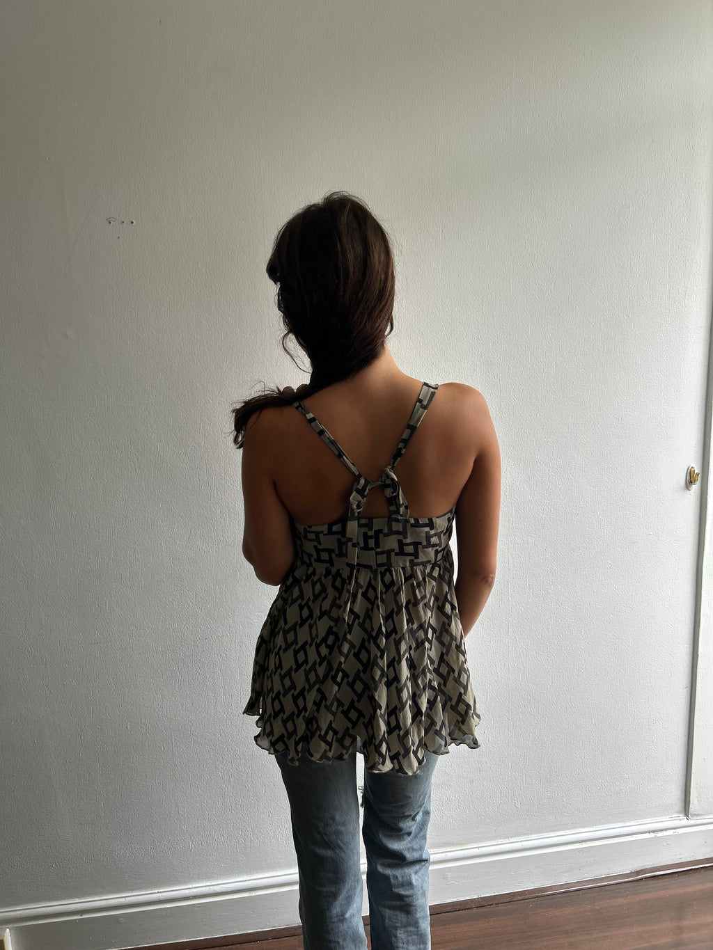 Geometric Silk IKKS Top