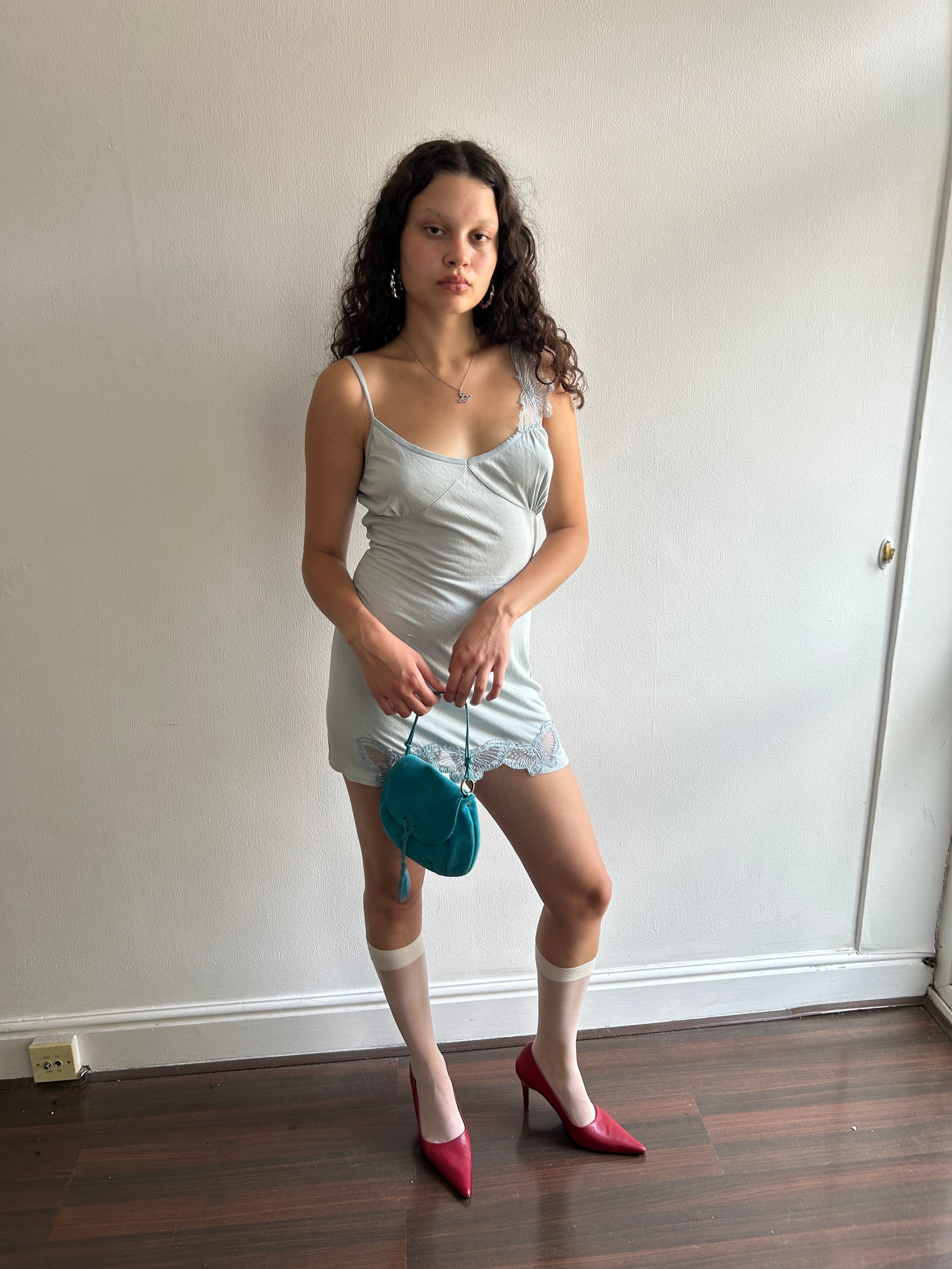 Gorgeous Silk and Cotton Vintage Slip Dress
