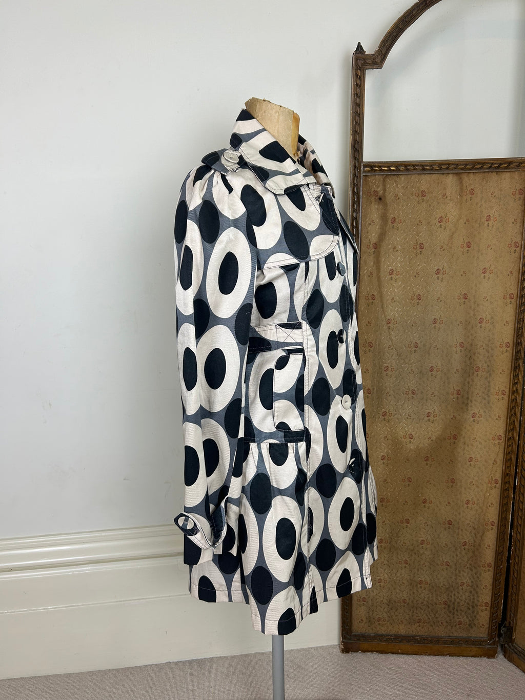 Geometric peacoat dress