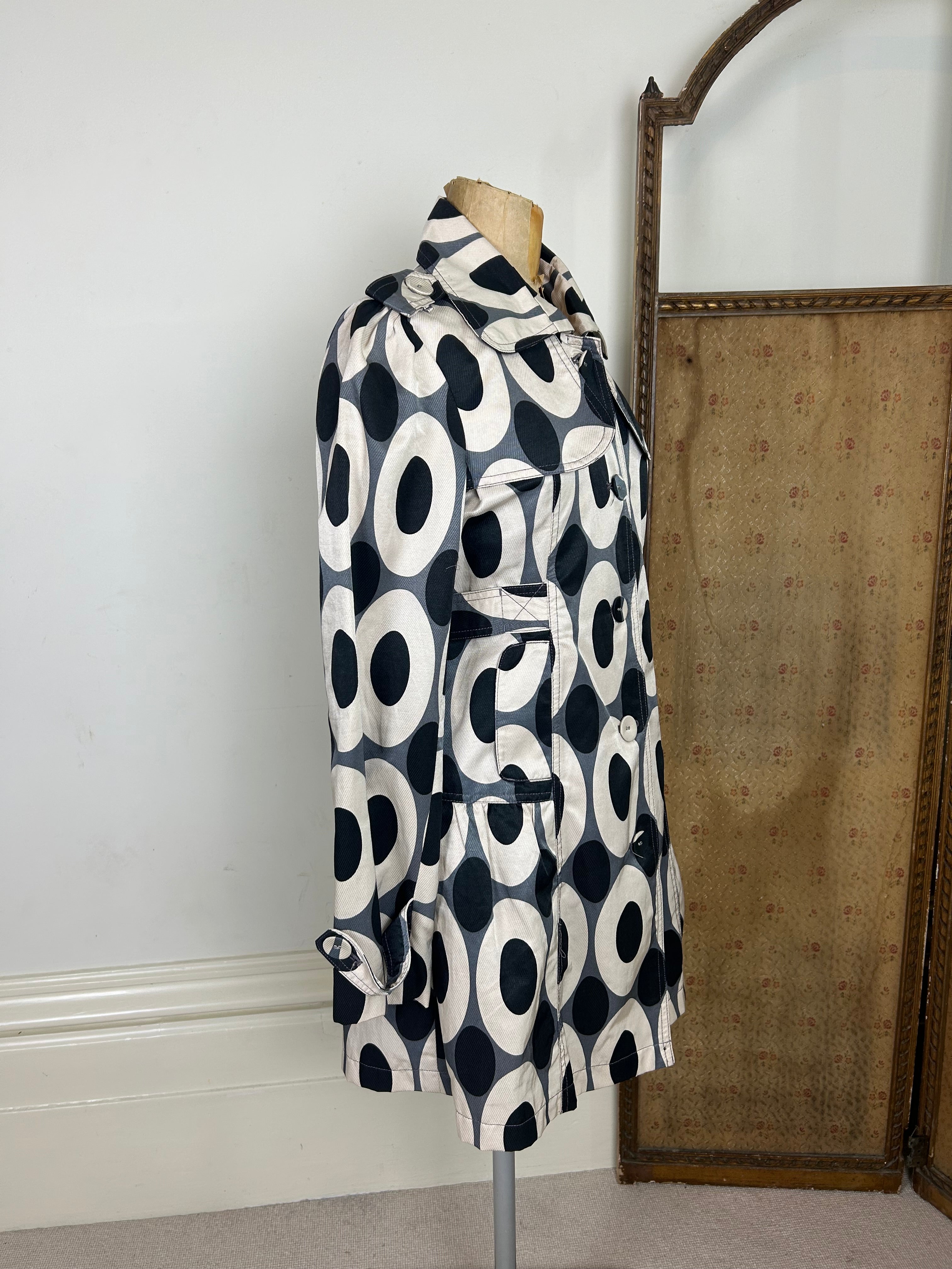 Geometric peacoat dress