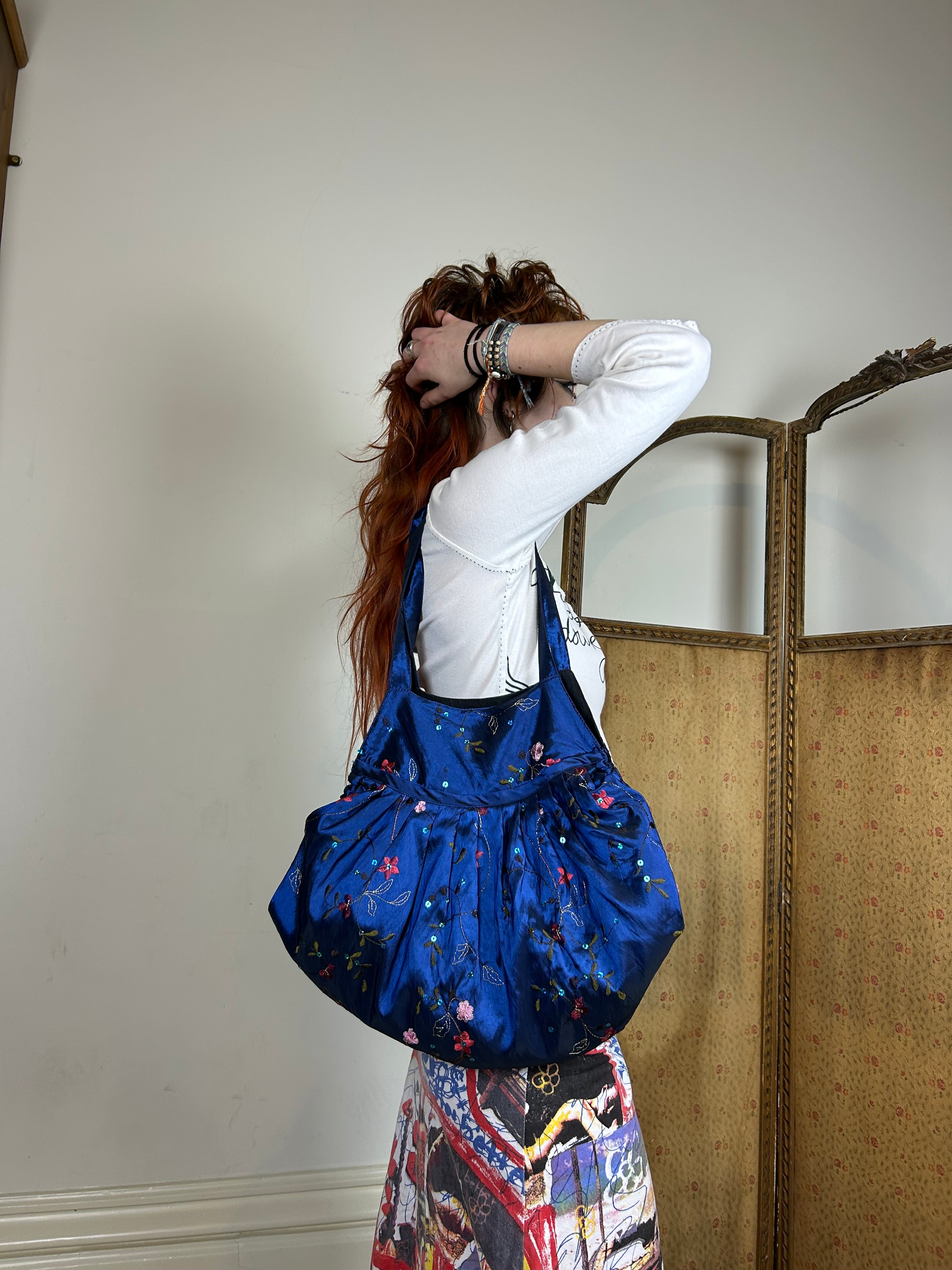 Blue sequin fairy bag