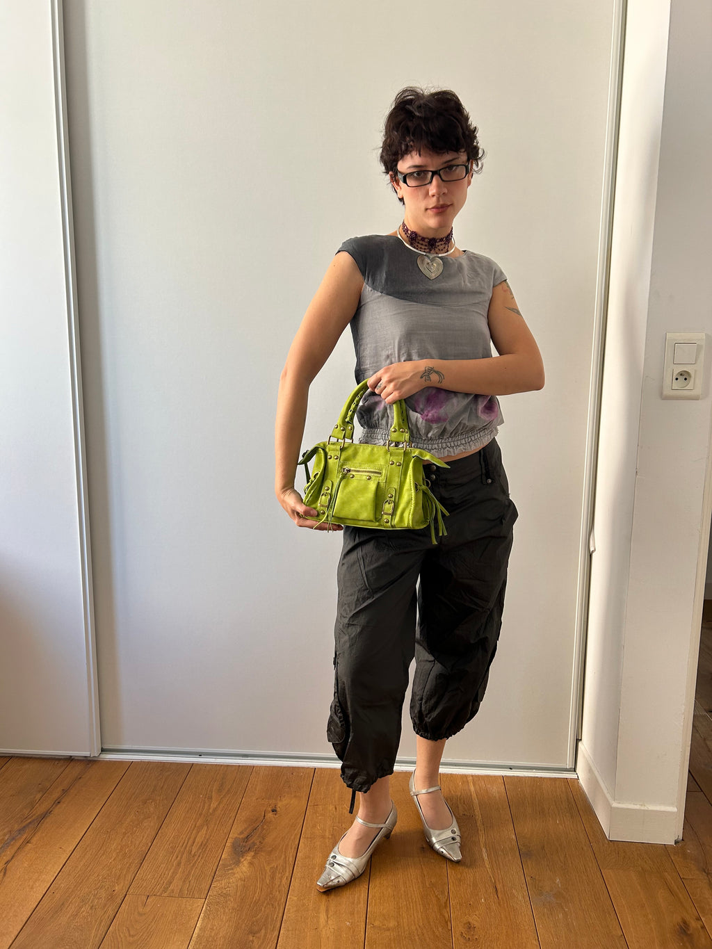 Green Suede Bag