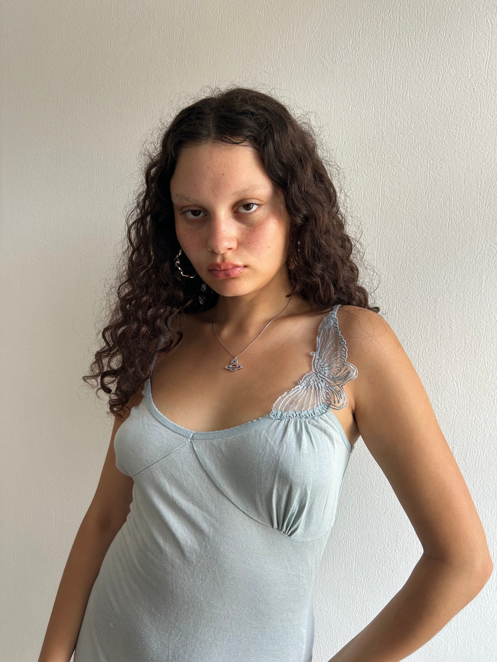 Gorgeous Silk and Cotton Vintage Slip Dress
