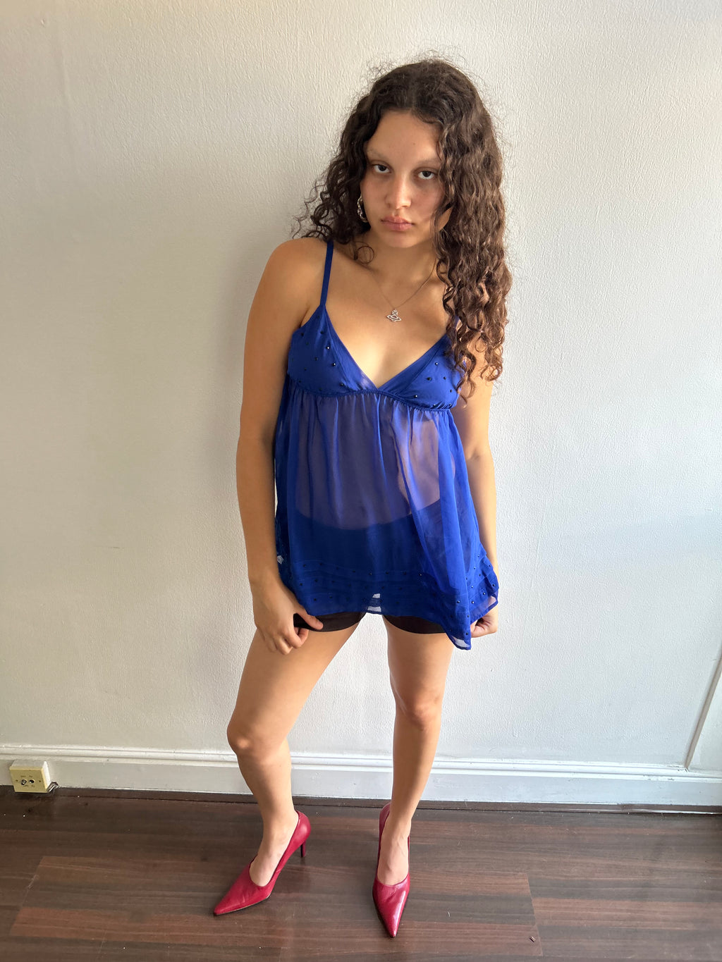 Royal Blue Lingerie Top