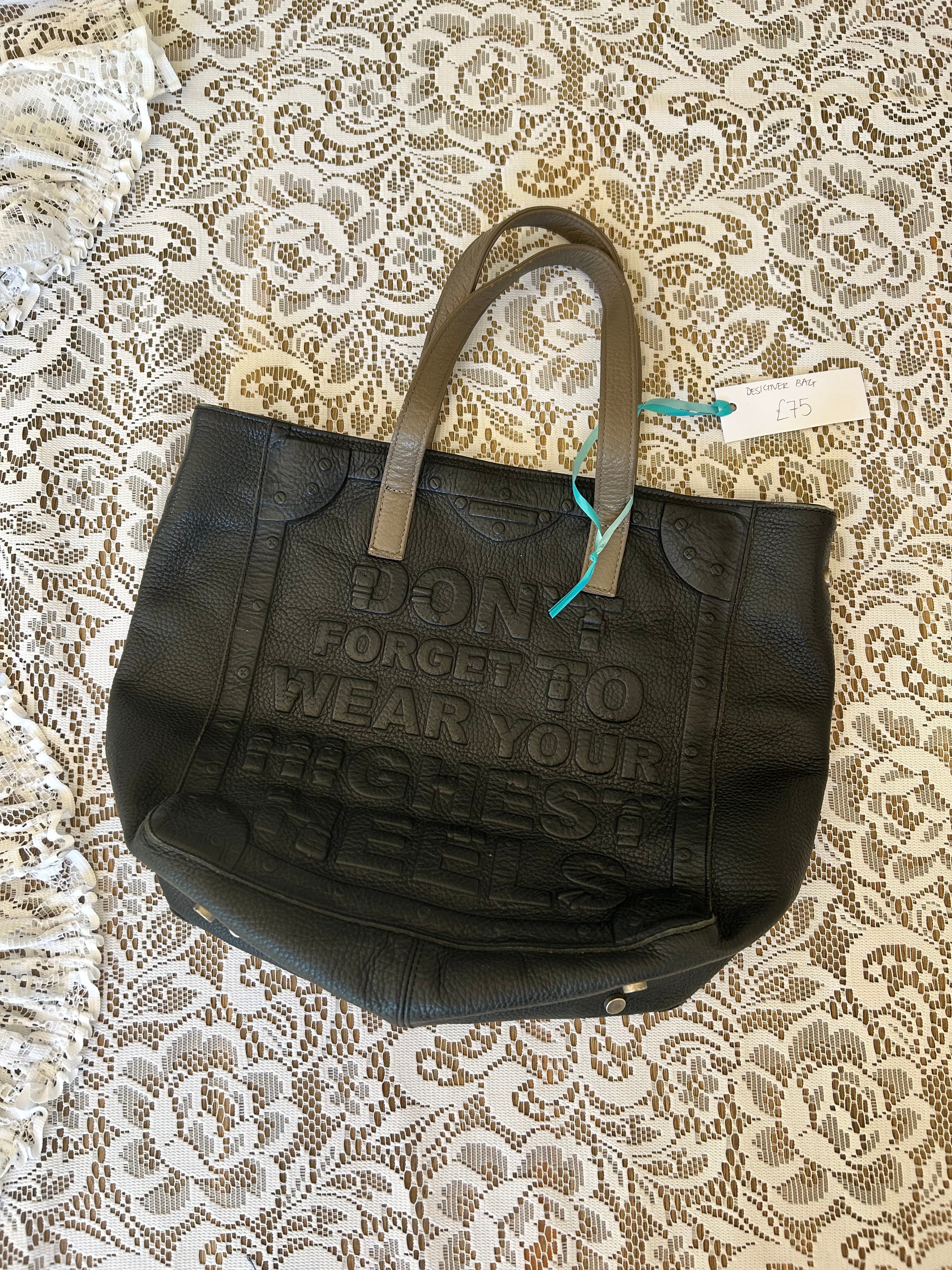 Black Leather Handbag