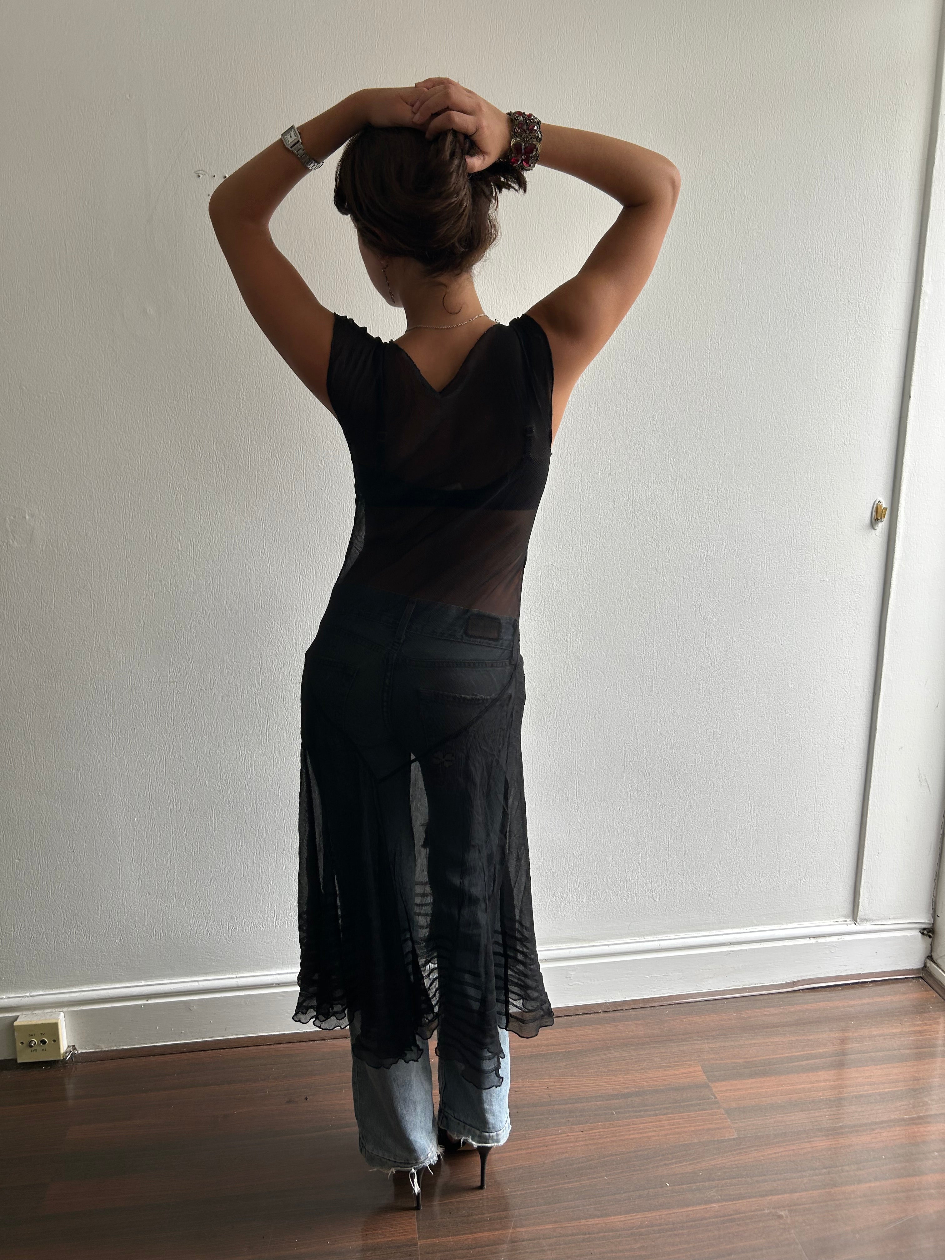 Black Sheer Dress