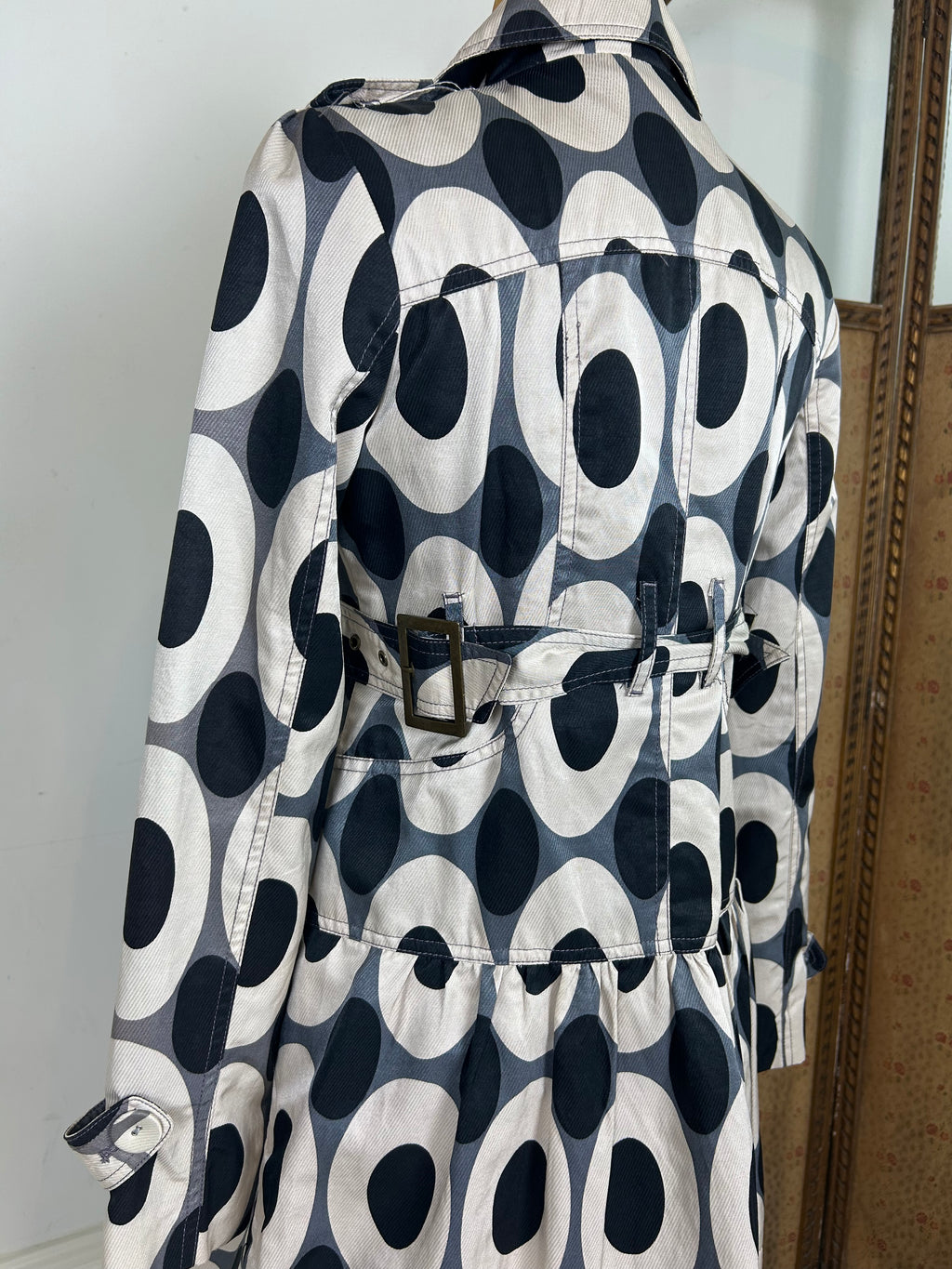 Geometric peacoat dress