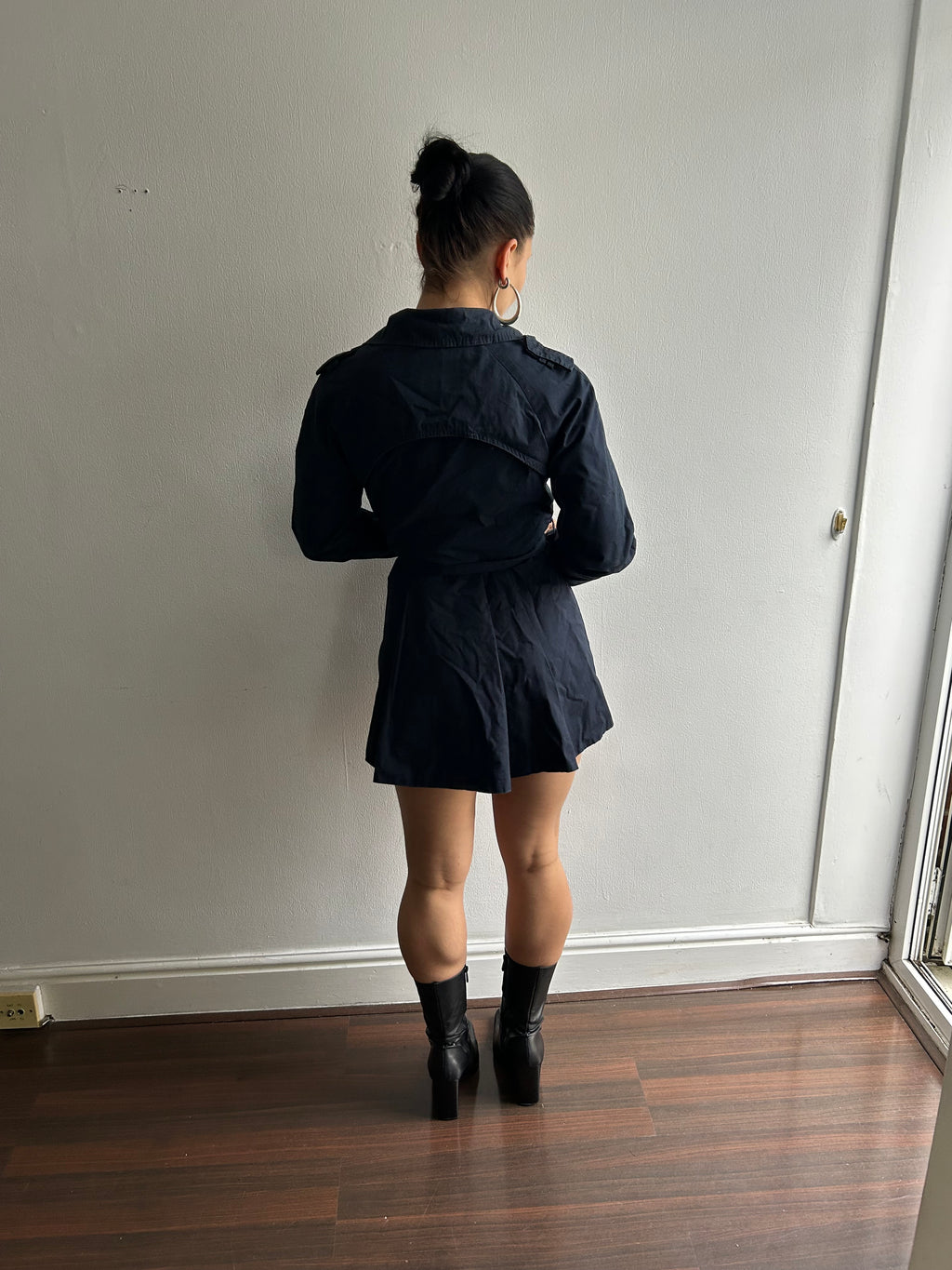 navy peacoat