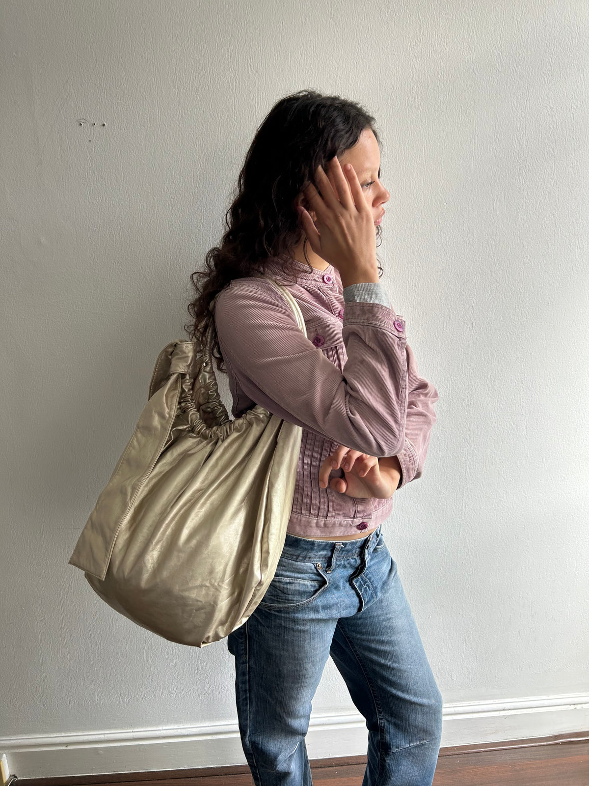 Big Gold Handbag