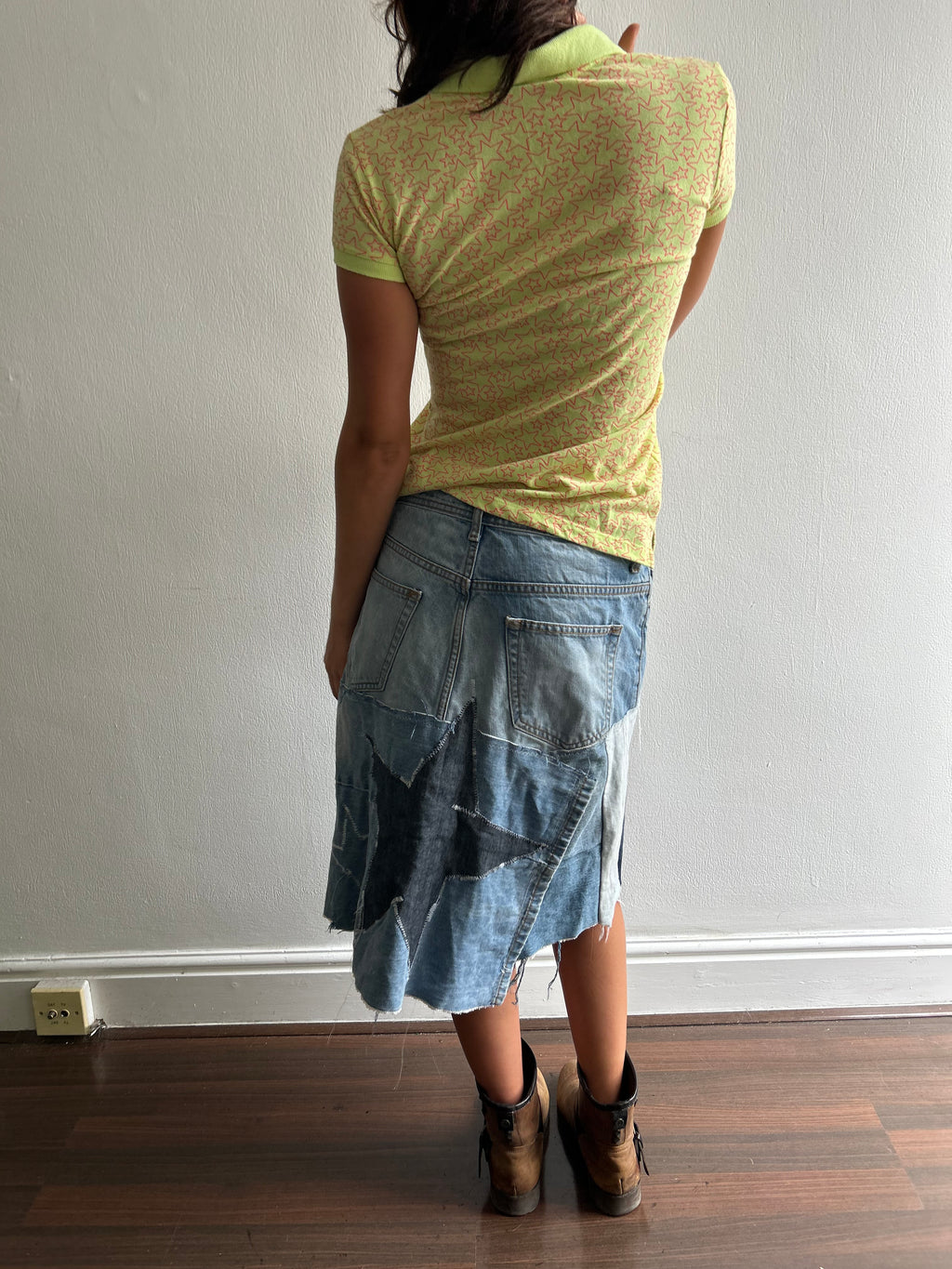 LuckyStar Denim Star Skirt