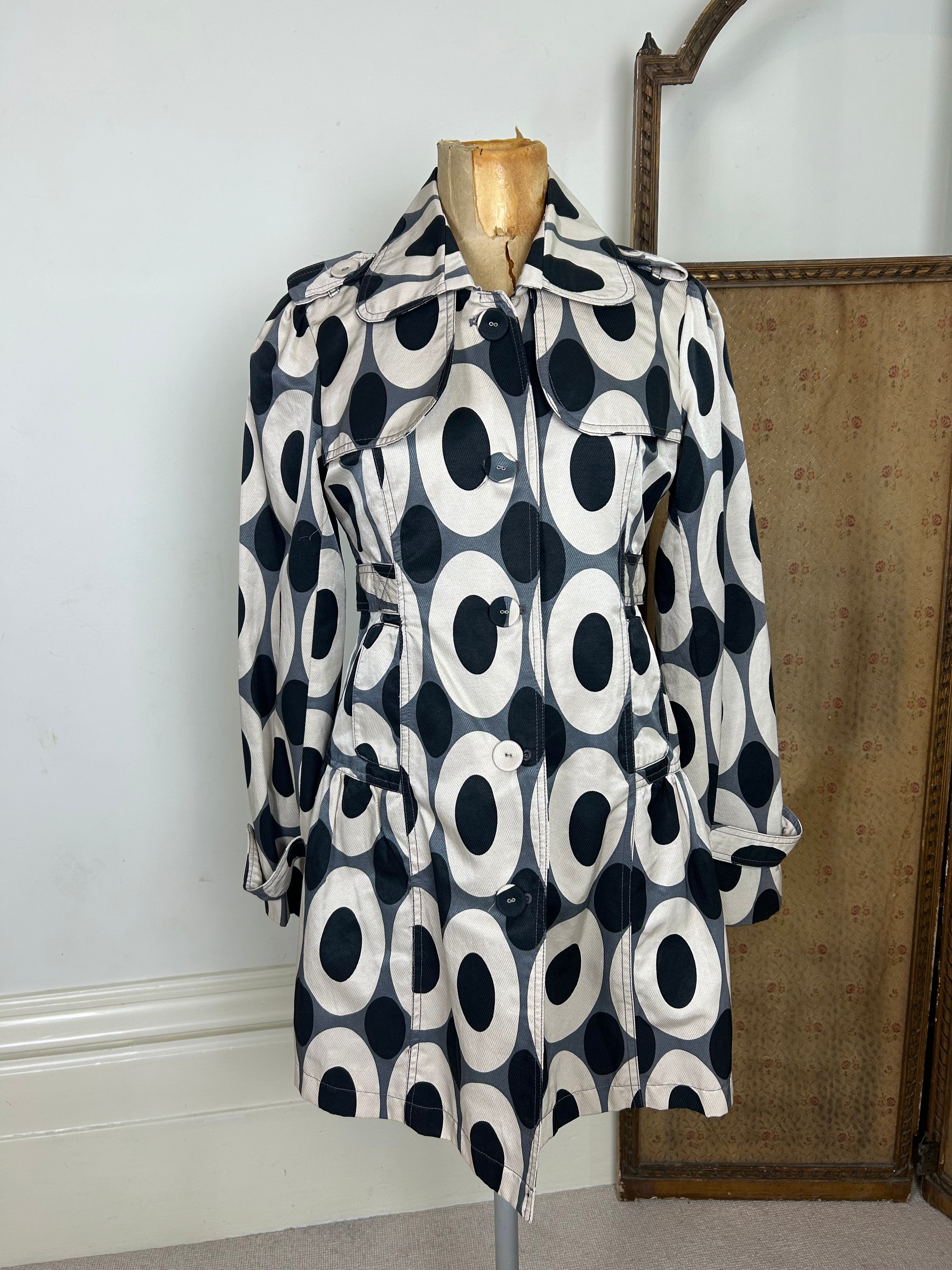 Geometric peacoat dress