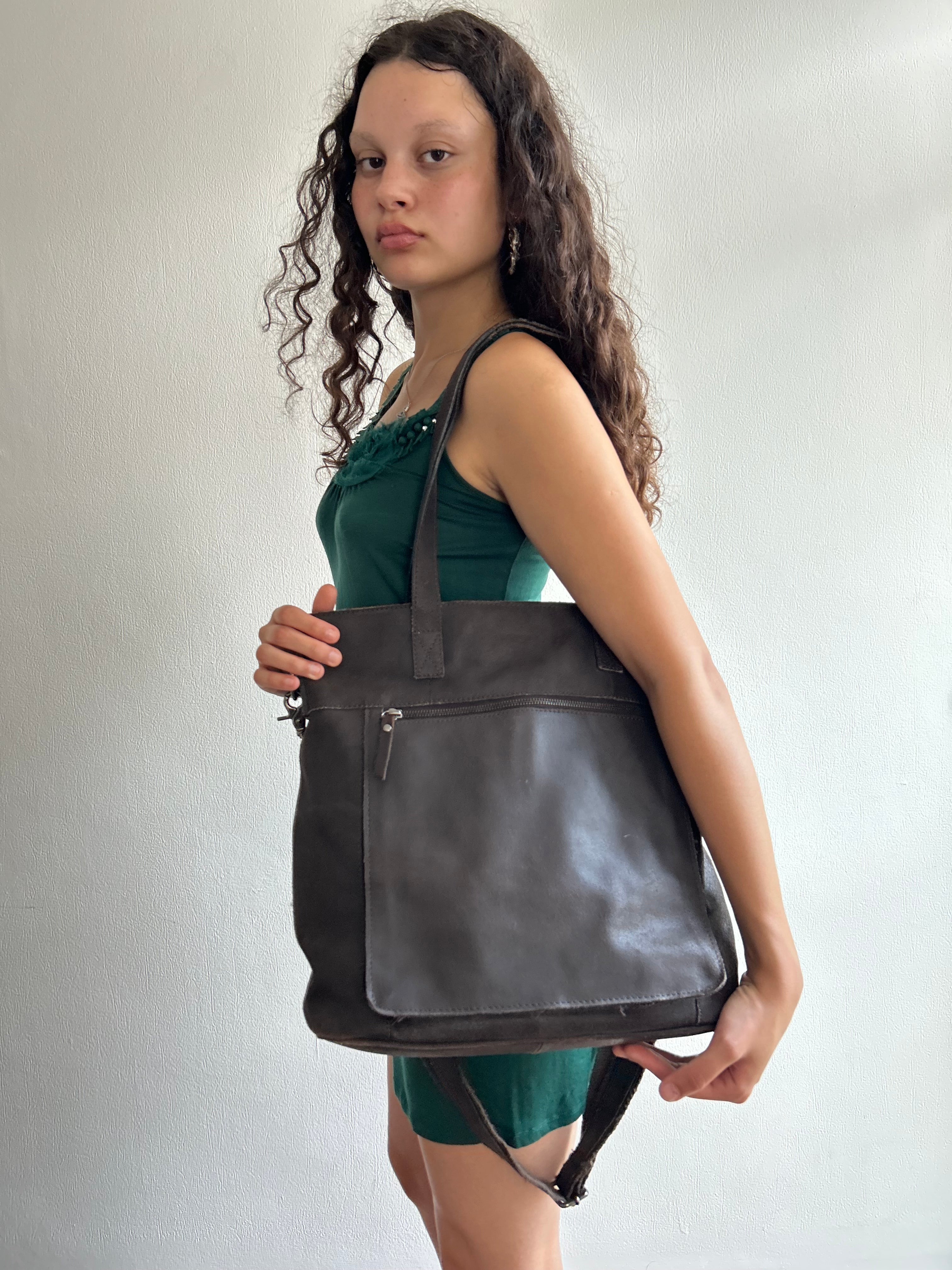 Brown Leather Handbag