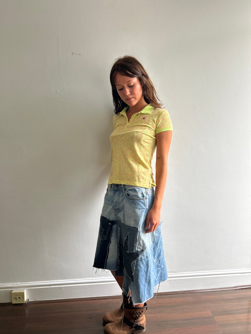 LuckyStar Denim Star Skirt