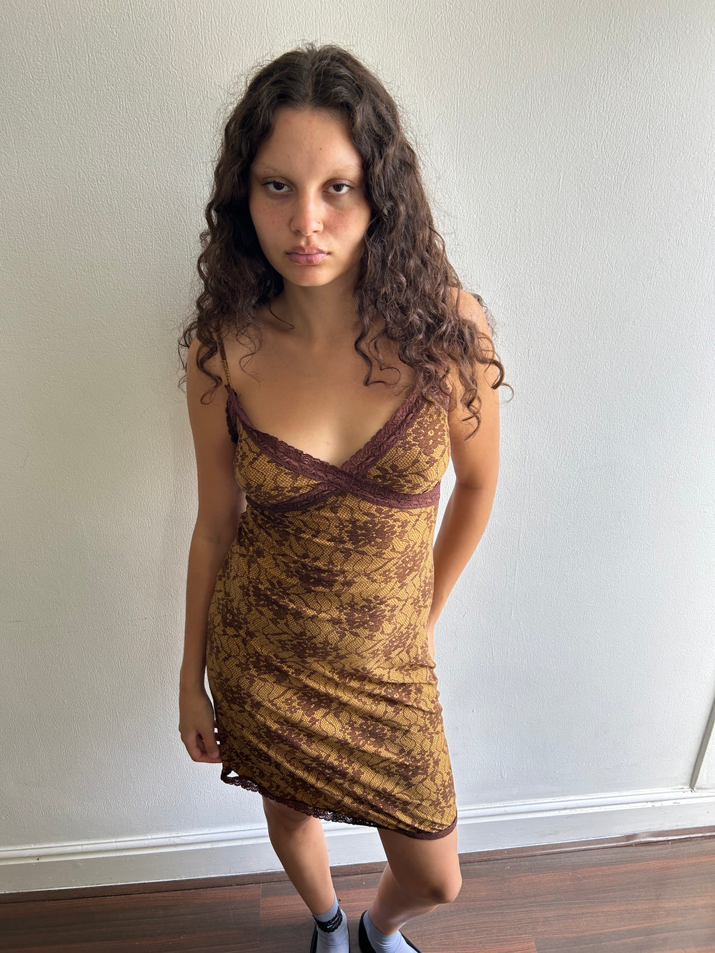 Lace Print Dress