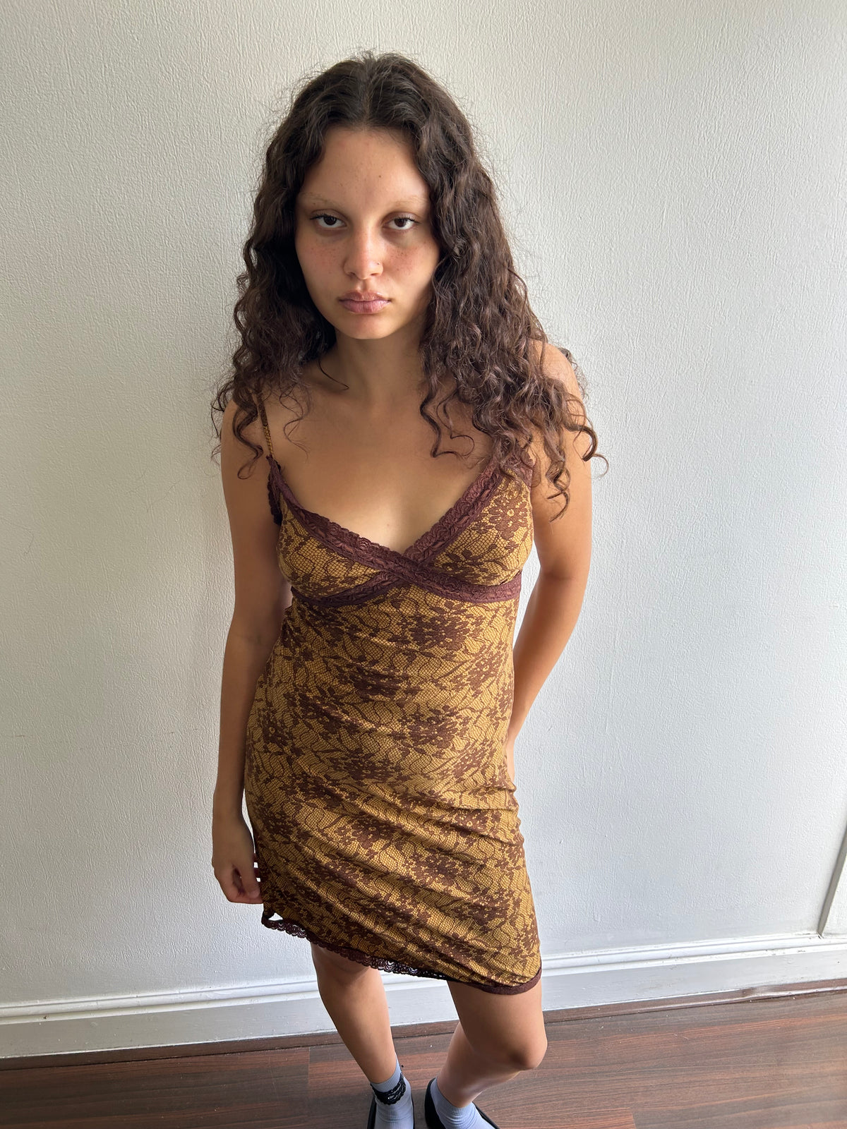 Lace Print Dress