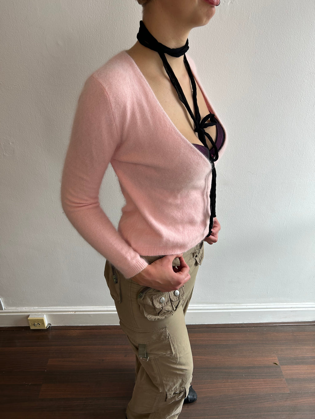 Baby Pink Ballet Wrap Top