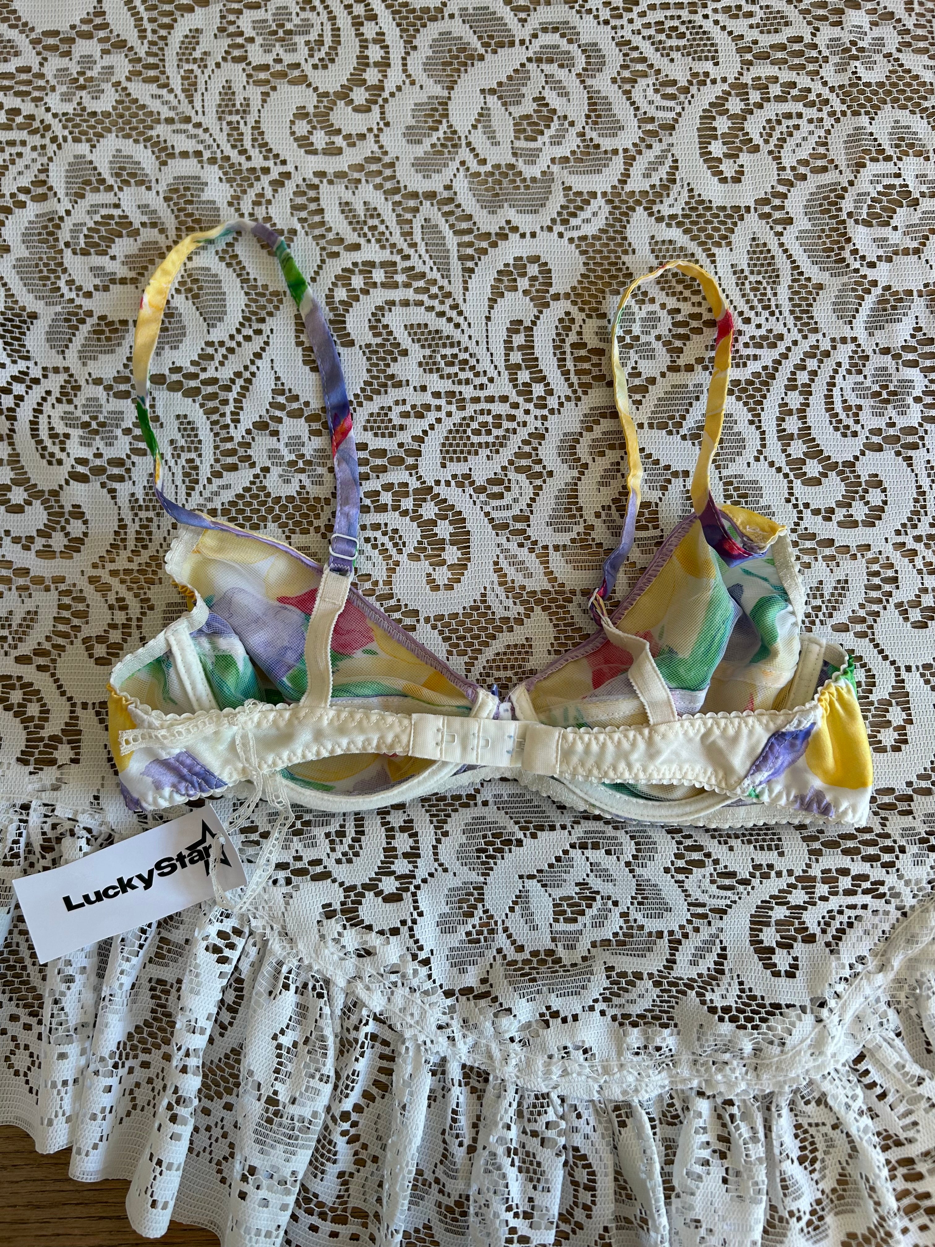 Vintage 80s Fruity Bra
