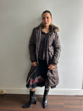 Vintage Waterproof Puffer Trench Coat