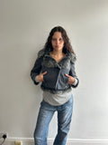 Powder Blue Fur Coat
