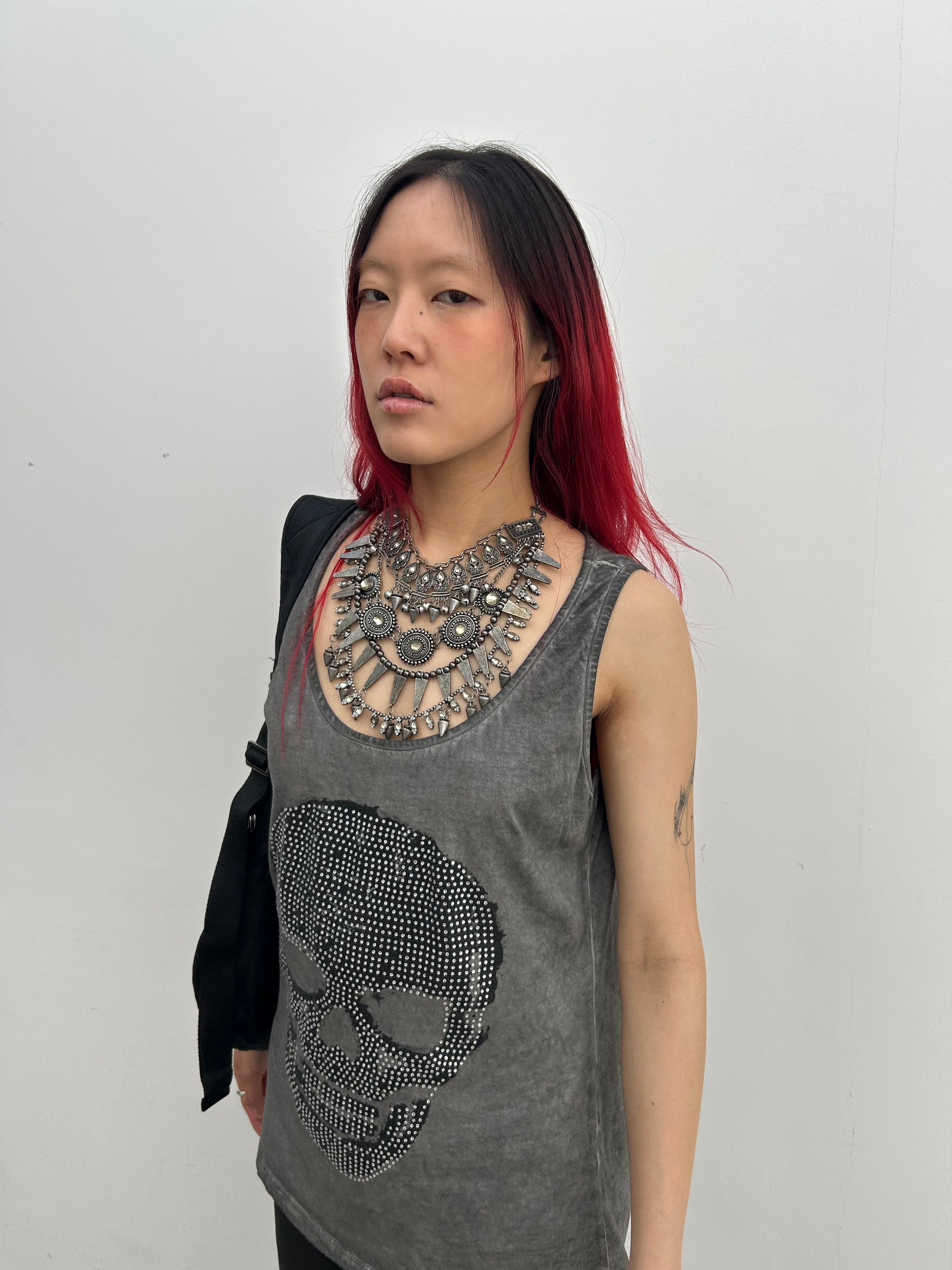 Chunky Silver layered Necklace