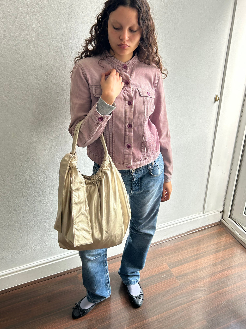 Big Gold Handbag