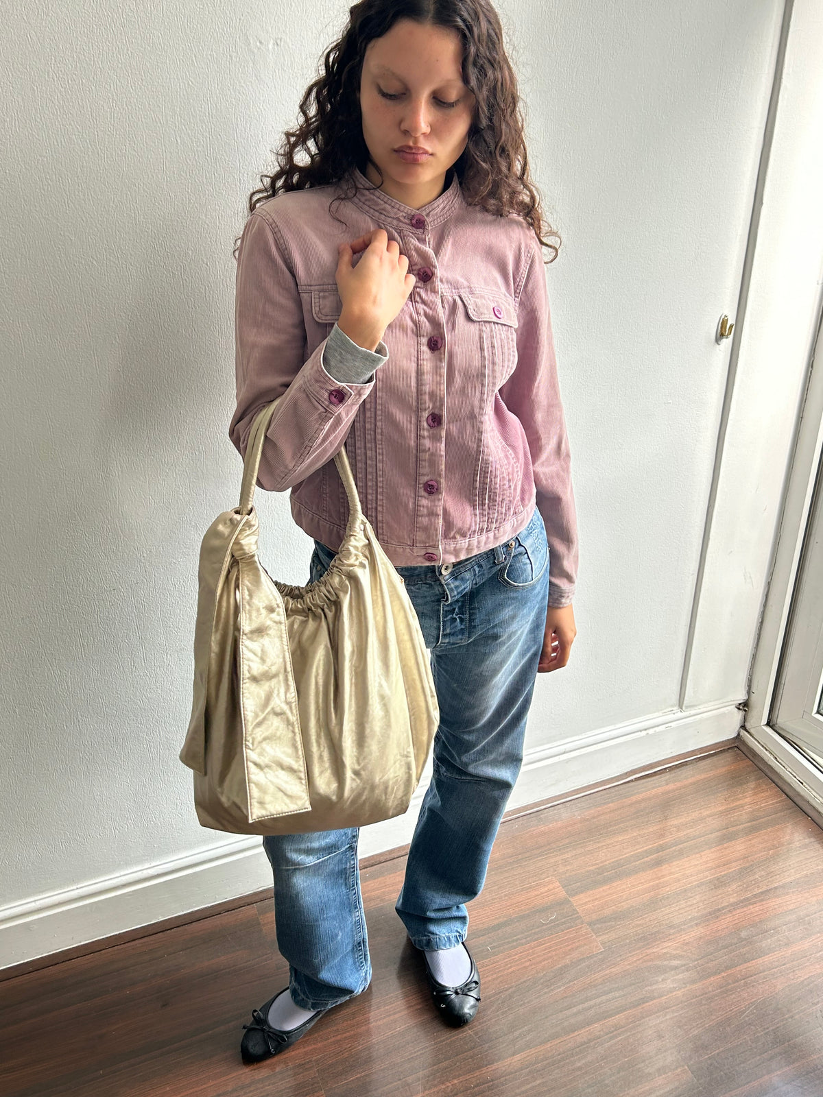 Big Gold Handbag