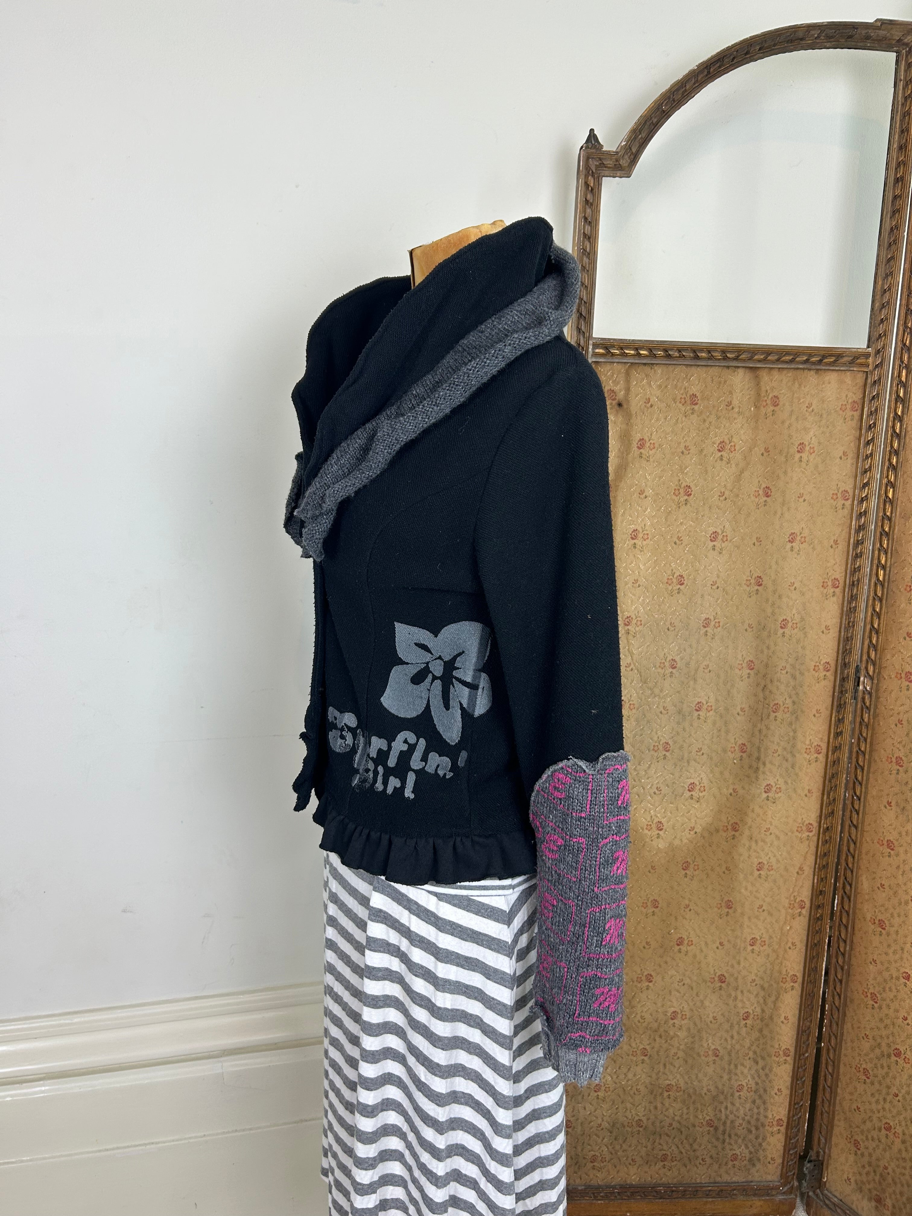 Whimsical knit jacket